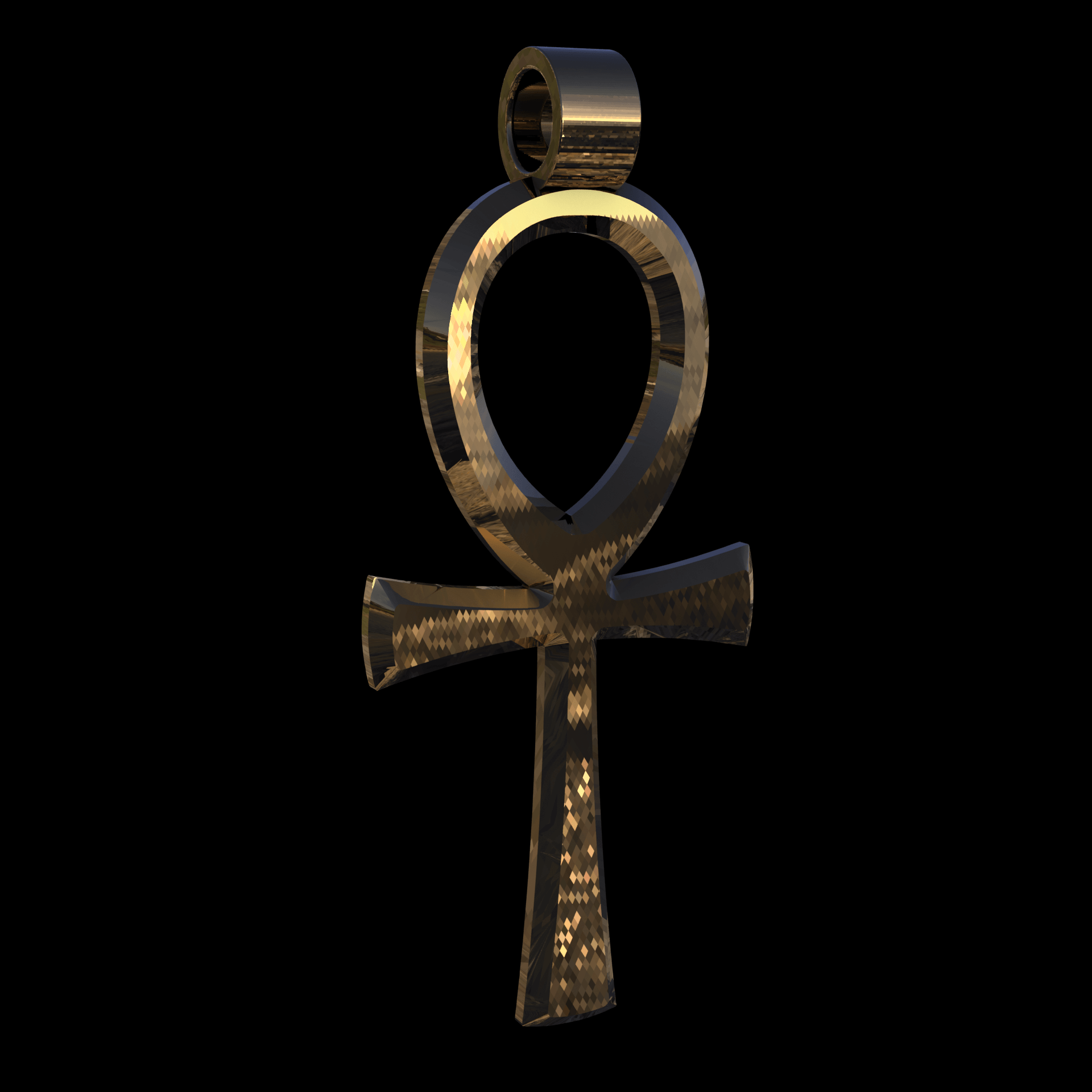 Brass manufactured using wax casting, with 0.5 micron thick eletroplated 14K Gold surface, polished for a shiny, smooth sheen surface.