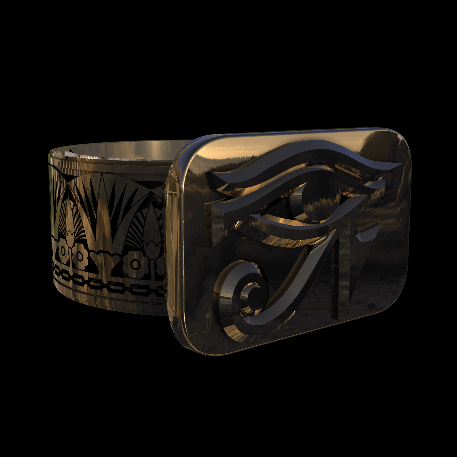 Brass manufactured using wax casting, with 0.5 micron thick eletroplated 14K Gold surface, polished for a shiny, smooth sheen surface.