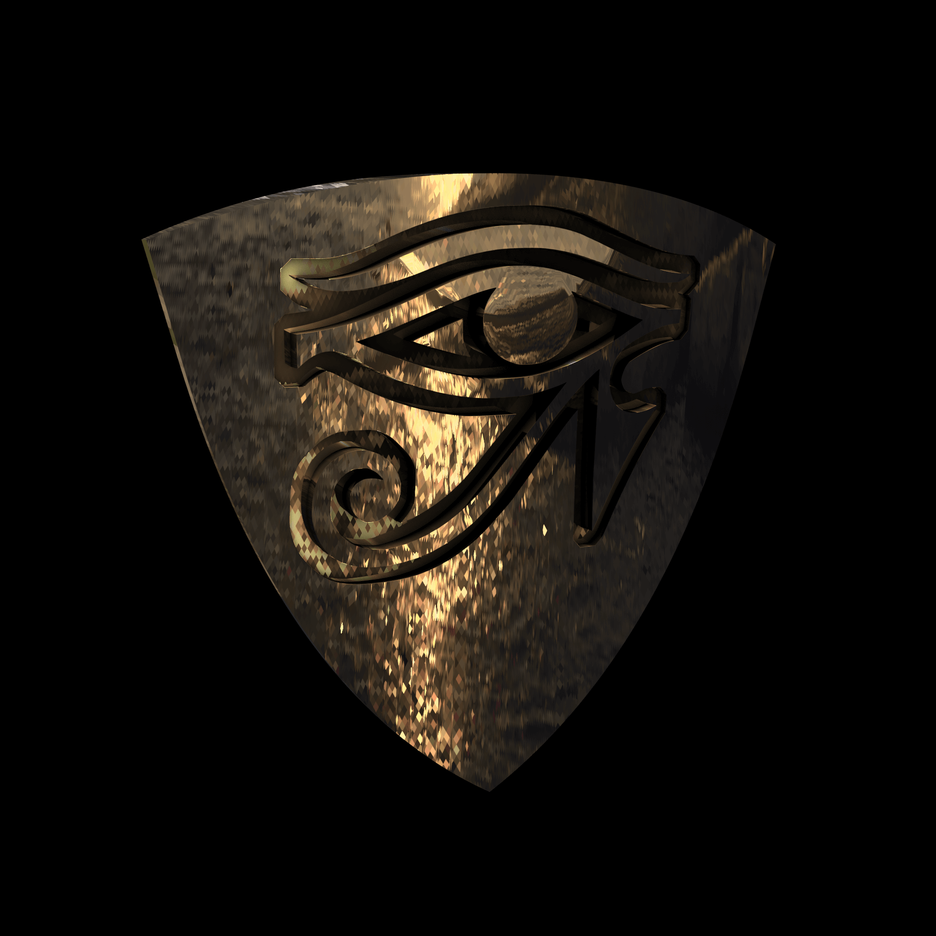 Brass manufactured using wax casting, with 0.5 micron thick eletroplated 14K Gold surface, polished for a shiny, smooth sheen surface.