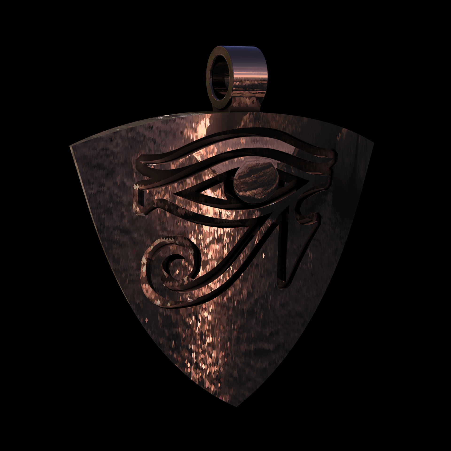 14K Rose Gold manufactured using wax casting, and polished for a shiny, smooth sheen surface.