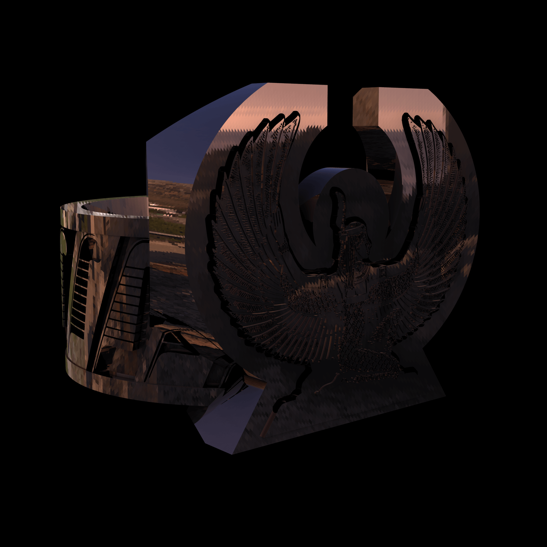 14K Rose Gold manufactured using wax casting, and polished for a shiny, smooth sheen surface.