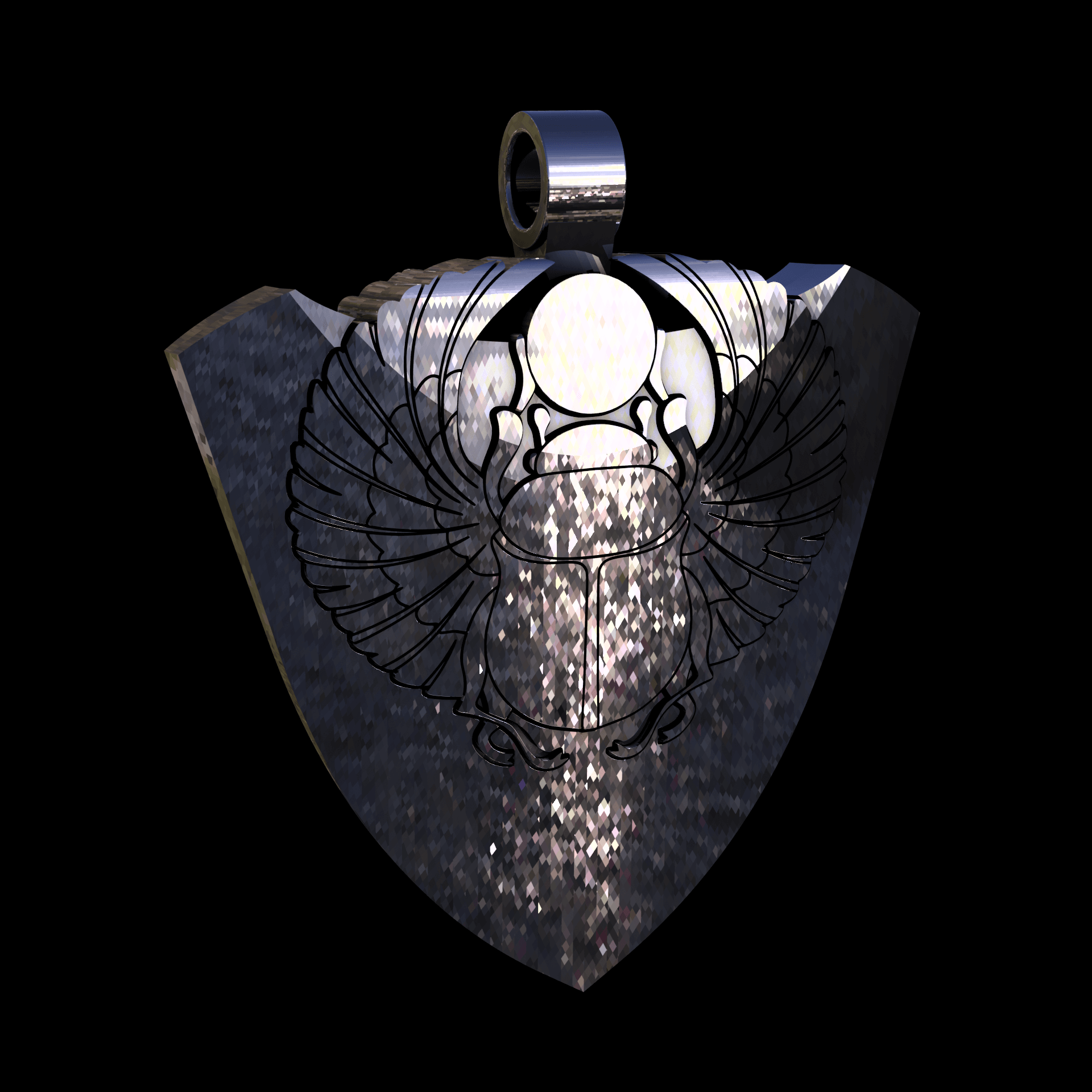 14K White Gold manufactured using wax casting, and polished for a shiny, smooth sheen surface.