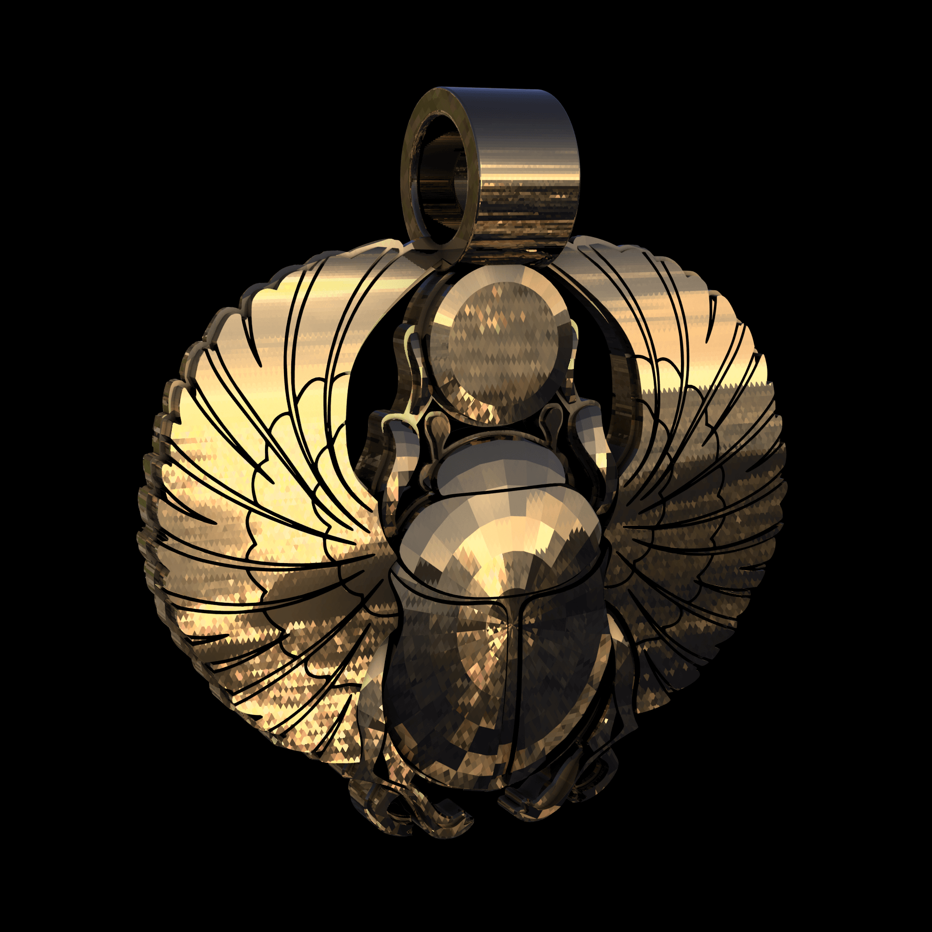 Brass manufactured using wax casting, with 0.5 micron thick eletroplated 18K Gold surface, polished for a shiny, smooth sheen surface.