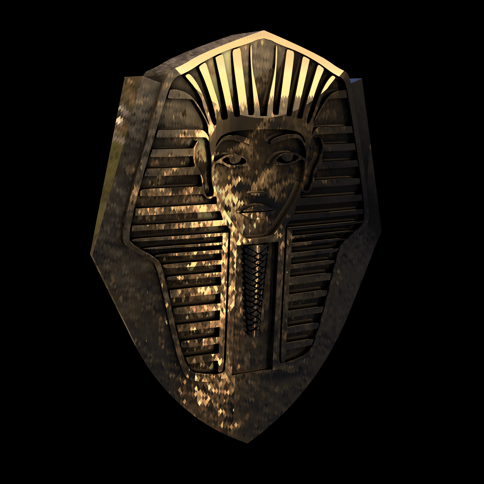 18K Yellow Gold manufactured using wax casting, and polished for a shiny, smooth sheen surface.