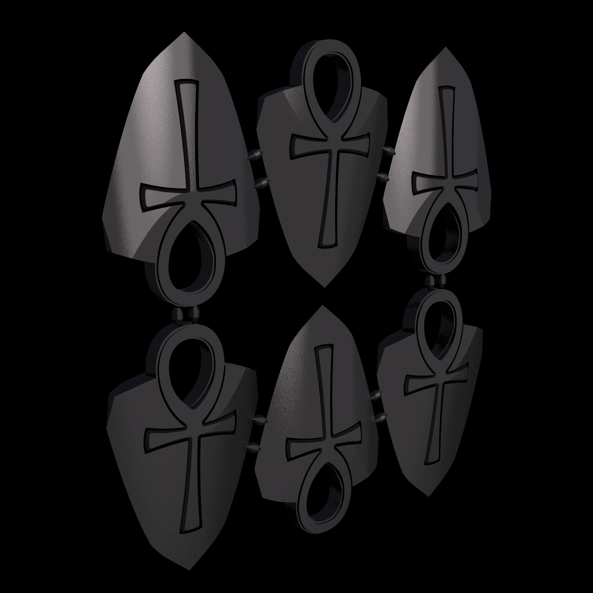 Thermoplastic Polyurethane, manufactured using HP Multi Jet Fusion (3D printing), with a slightly rough, matte surface finish.