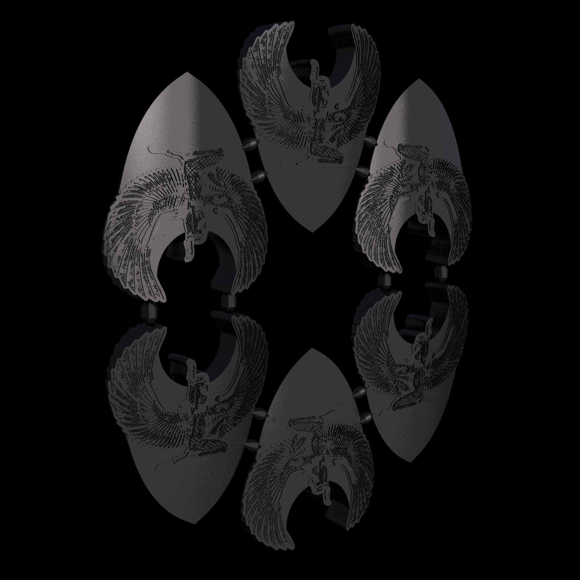 Thermoplastic Polyurethane, manufactured using HP Multi Jet Fusion (3D printing), with a slightly rough, matte surface finish.