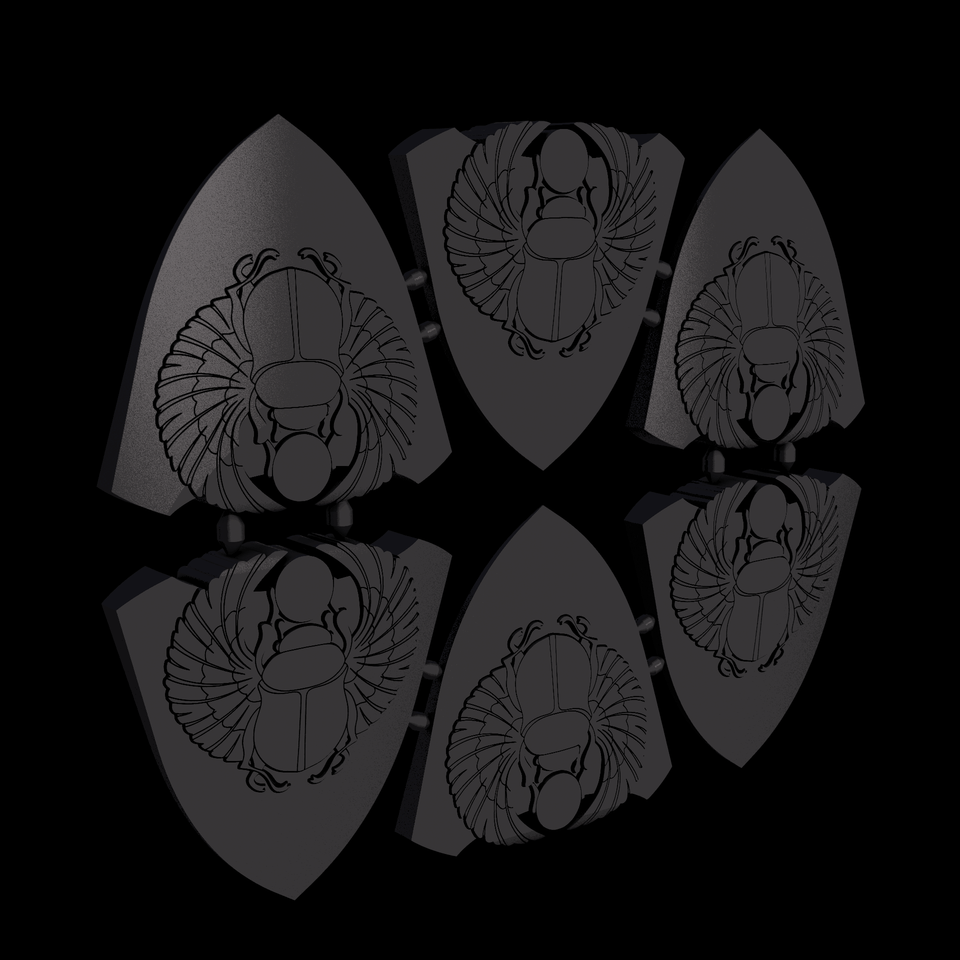 Nylon 12 plastic, manufactured using 3D printing, with a slightly rough, matte surface finish.