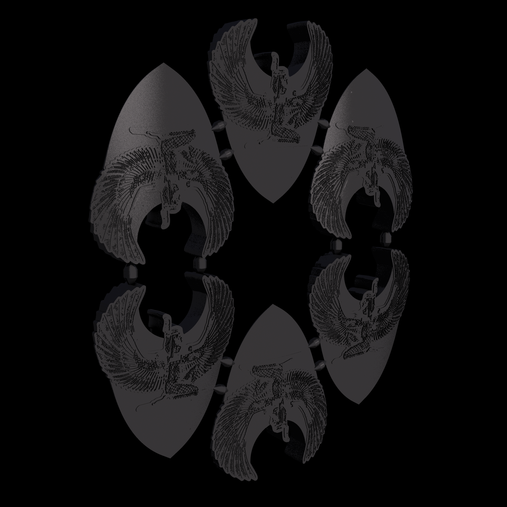 Nylon 12 plastic, manufactured using 3D printing, with a slightly rough, matte surface finish.