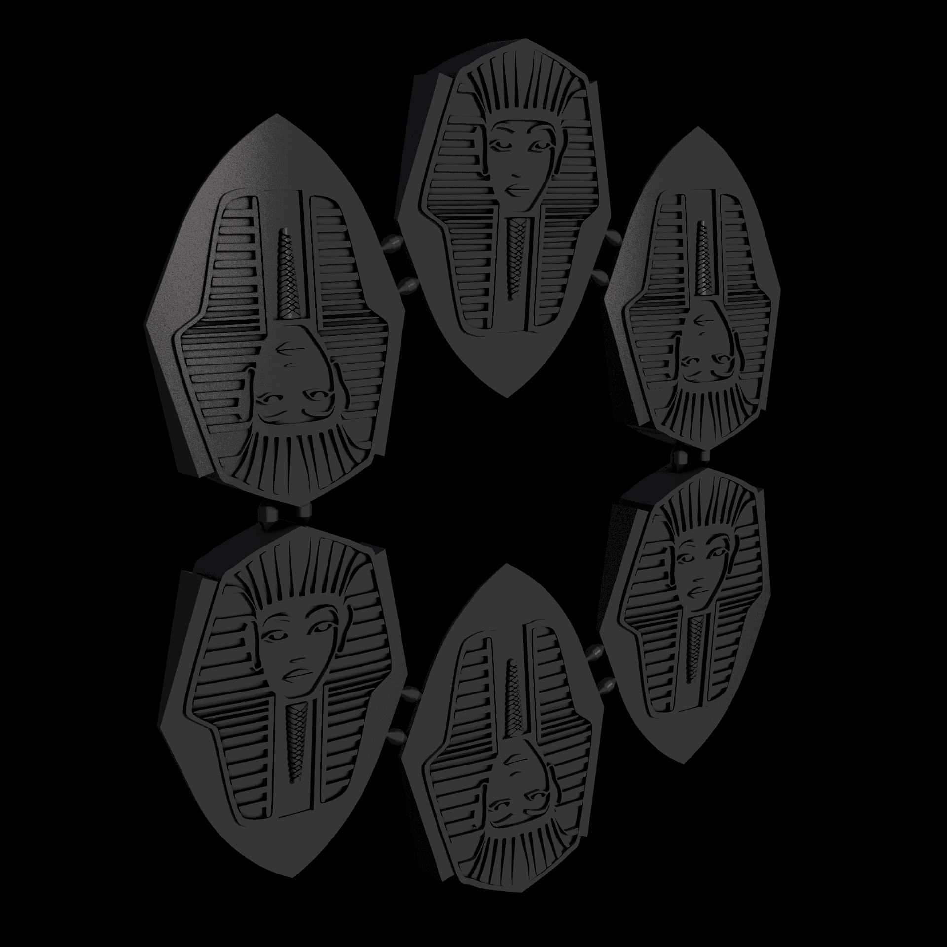 Nylon 12 plastic, manufactured using 3D printing, with a slightly rough, matte surface finish.