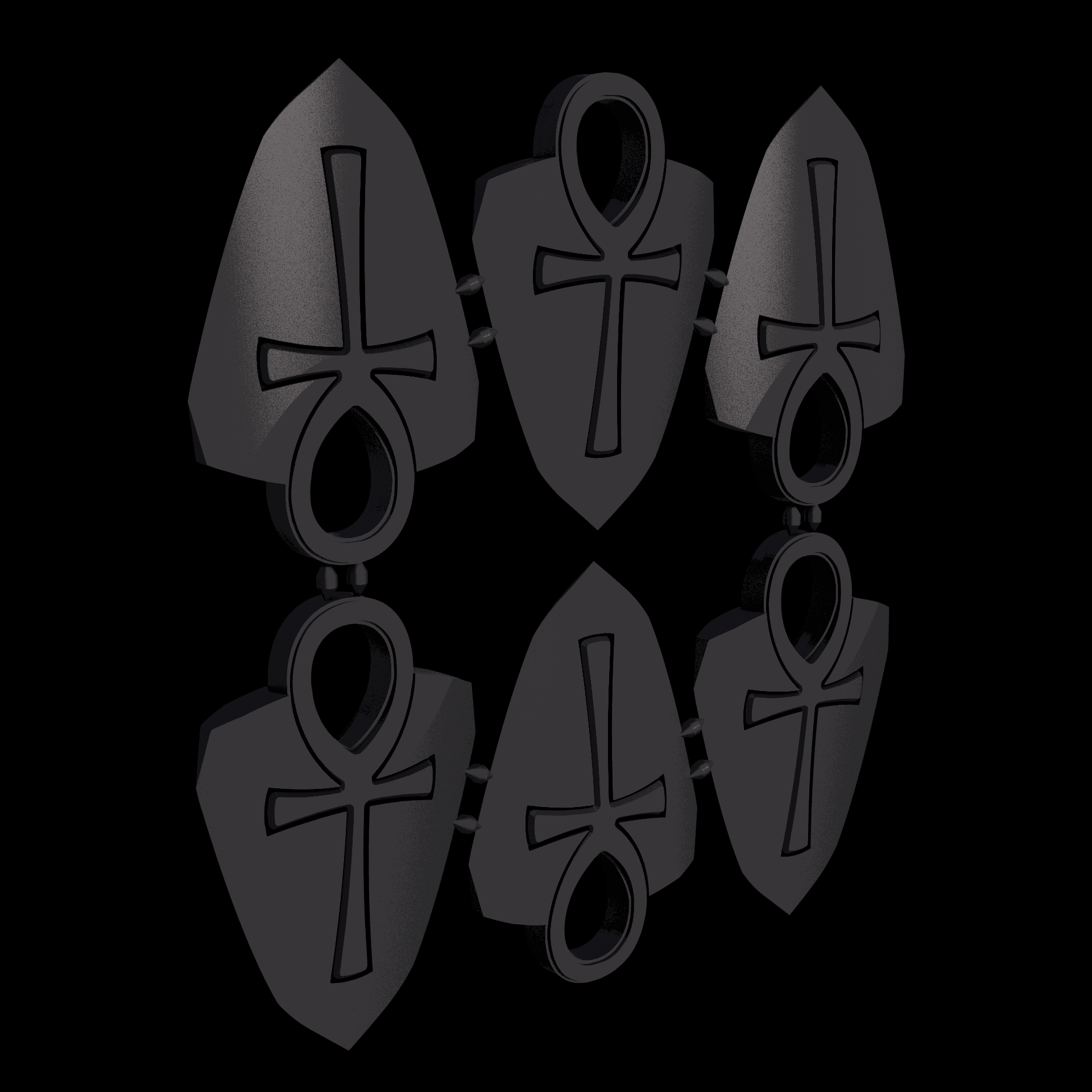 Nylon 12 plastic, manufactured using 3D printing, with a slightly rough, matte surface finish.