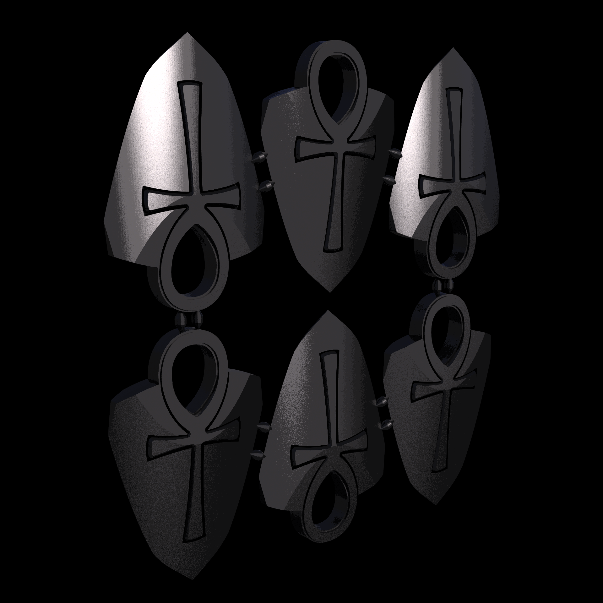 PA12 plastic infused with glass beads for high stiffness and dimensional accuracy, manufactured using 3D printing, with a slightly rough, matte surface finish.