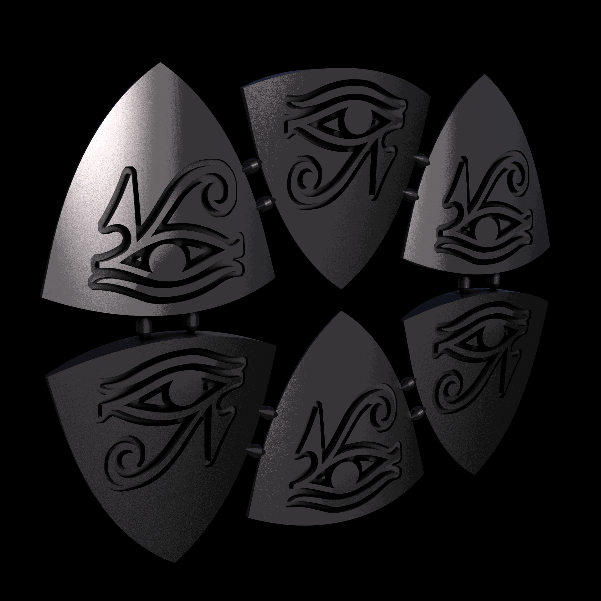 PA12 plastic infused with glass beads for high stiffness and dimensional accuracy, manufactured using 3D printing, with a slightly rough, matte surface finish.