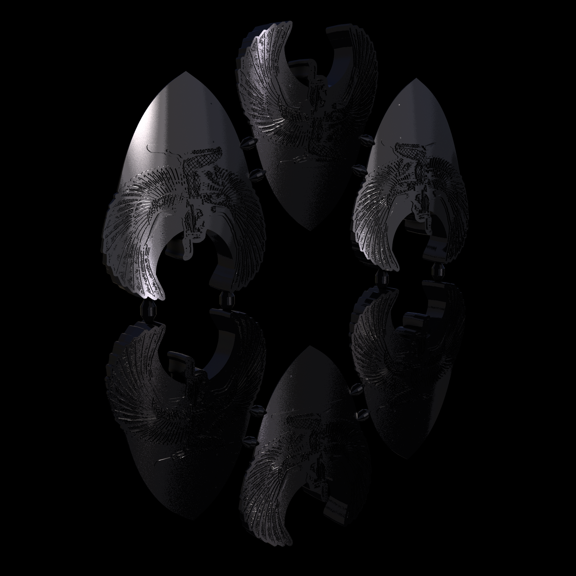 Thermoplastic Polyurethane, manufactured using HP Multi Jet Fusion (3D printing), with a smooth, shiny surface finish, created using a physio-chemical process to vapor smooth the surface.