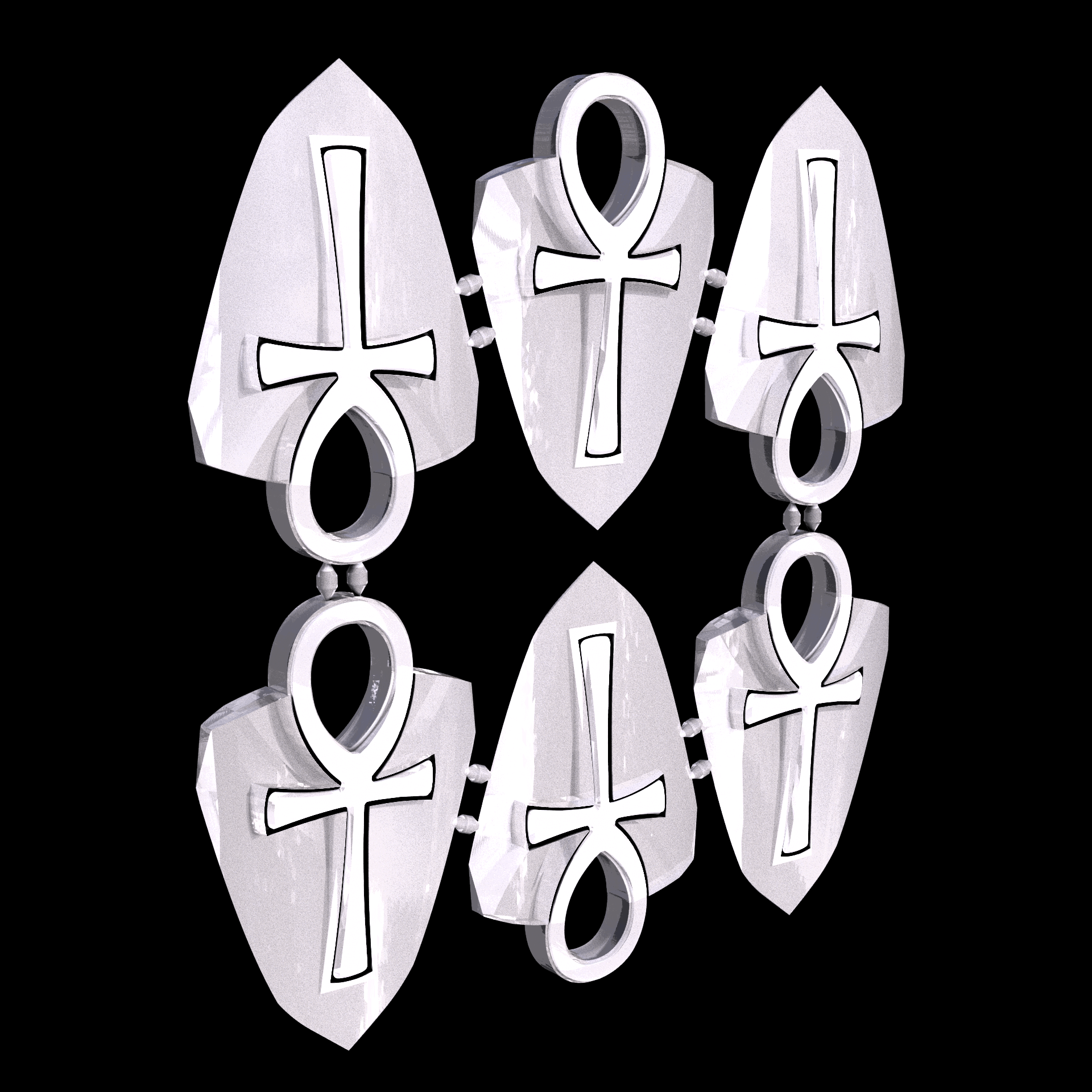 Translucent and rigid acrylate photopolymer, manufactured using Stereolithography (3D printing), that has a smooth surface finish.