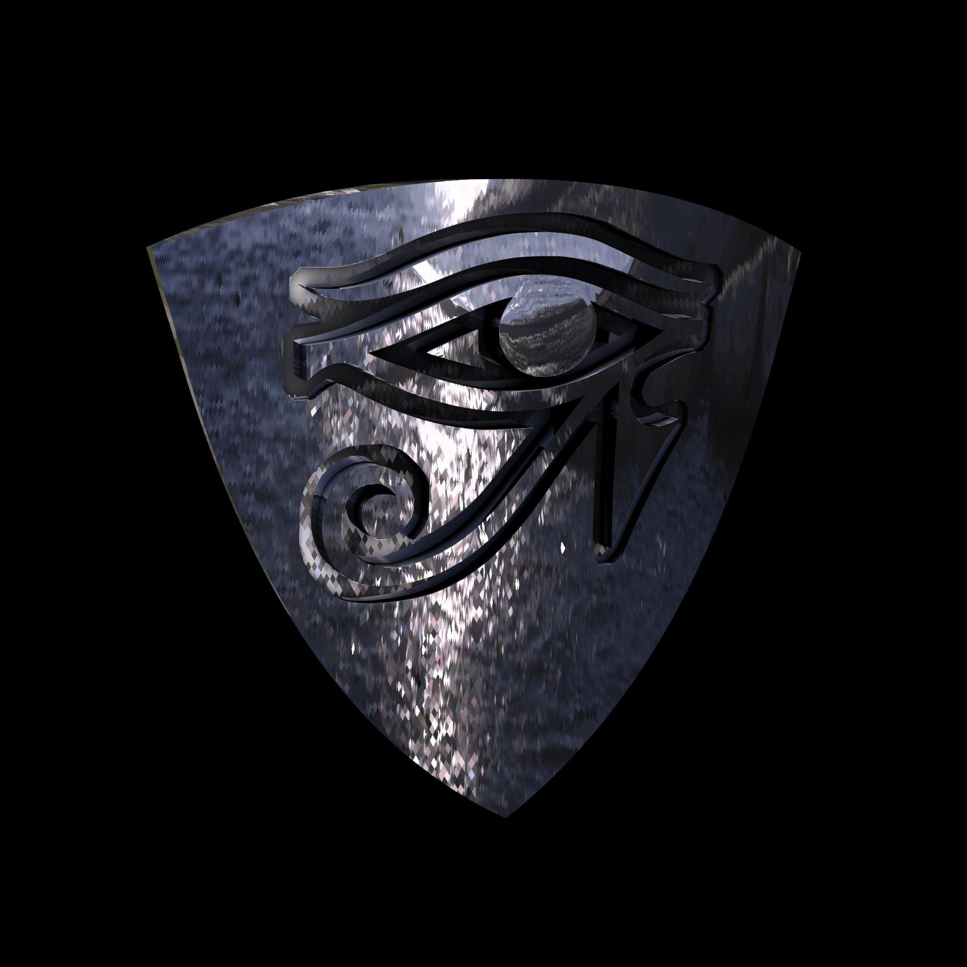 Sterling silver manufactured using wax casting, with extensive polishing reaching intricate details, acheiving a elegant, sleek shiny surface with a fine sheen.