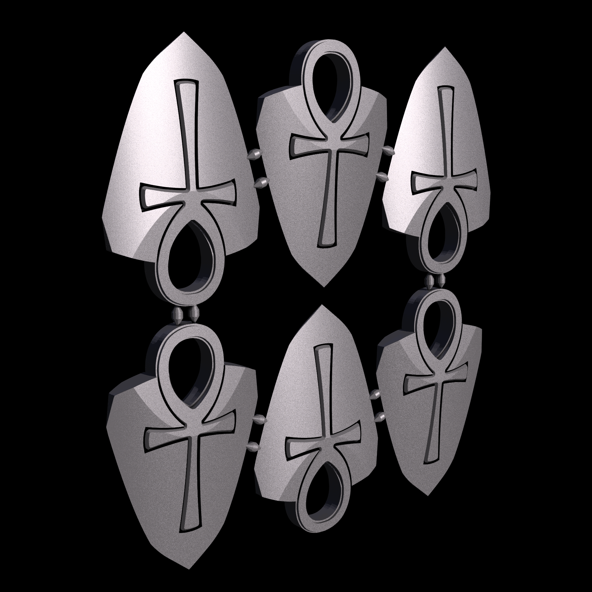 Thermoplastic Polyurethane, manufactured using HP Multi Jet Fusion (3D printing), with a slightly rough, matte surface finish.