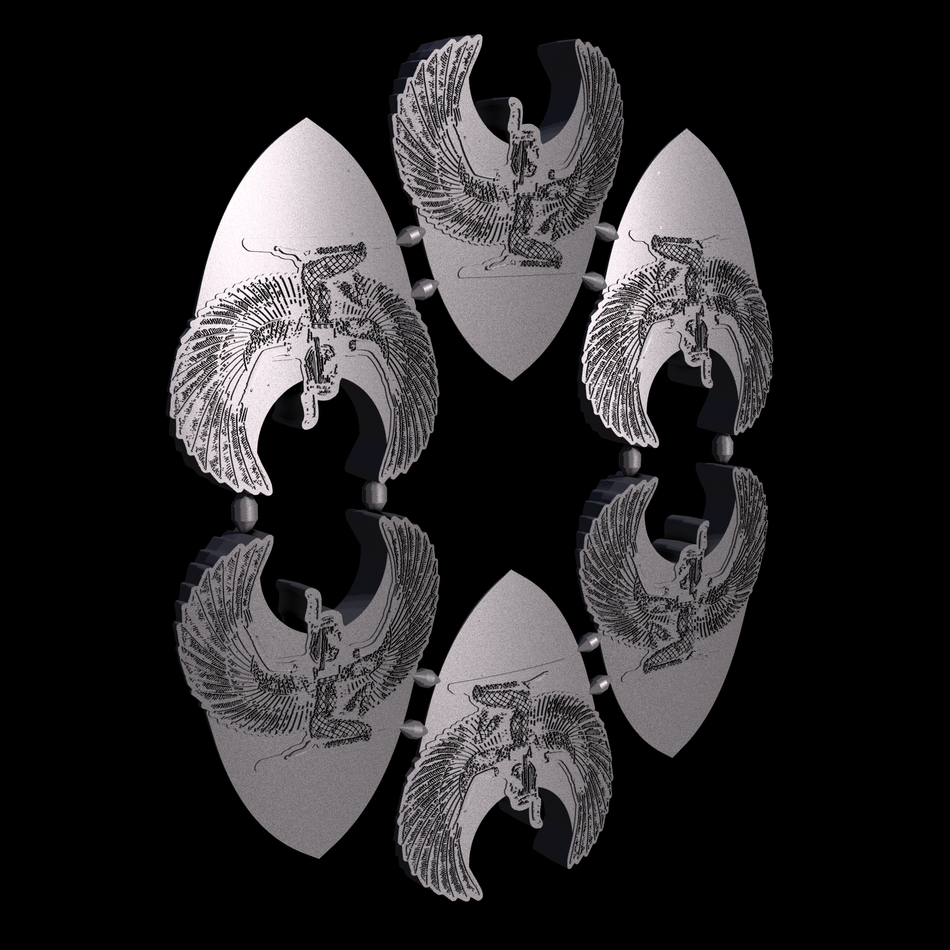 Thermoplastic Polyurethane, manufactured using HP Multi Jet Fusion (3D printing), with a slightly rough, matte surface finish.