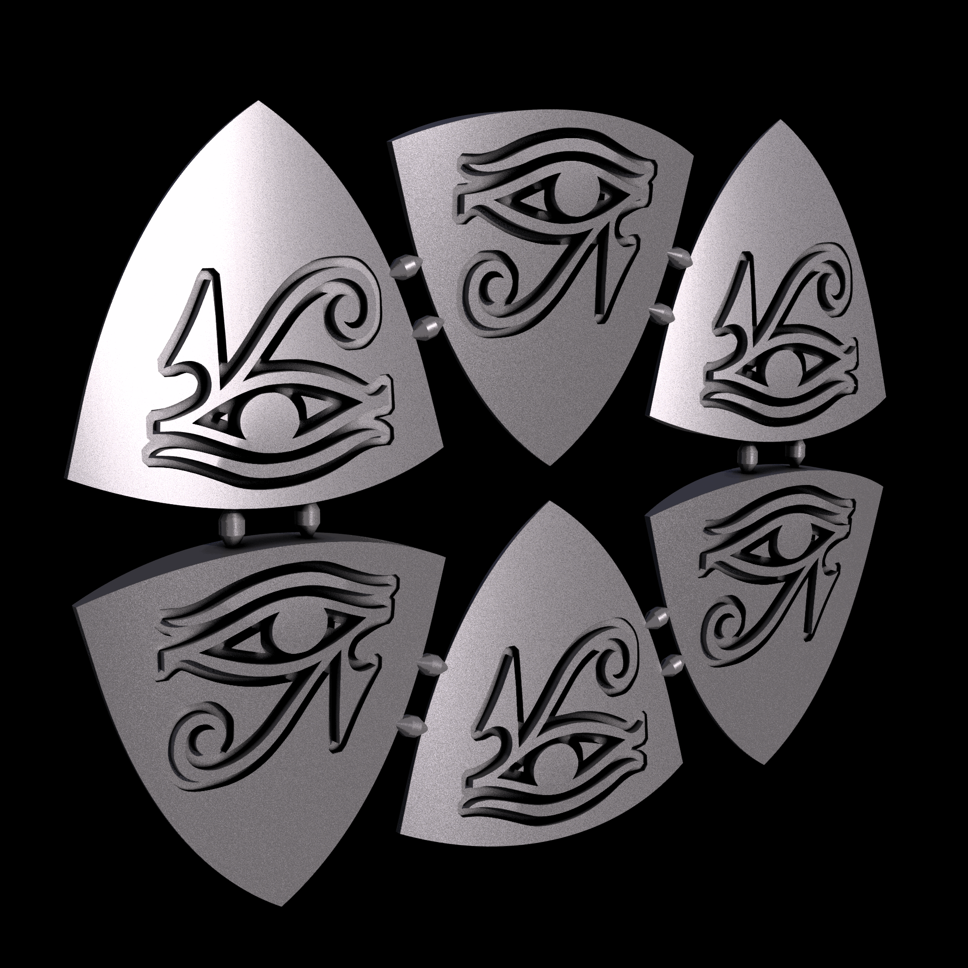 PA12 plastic infused with glass beads for high stiffness and dimensional accuracy, manufactured using 3D printing, with a slightly rough, matte surface finish.