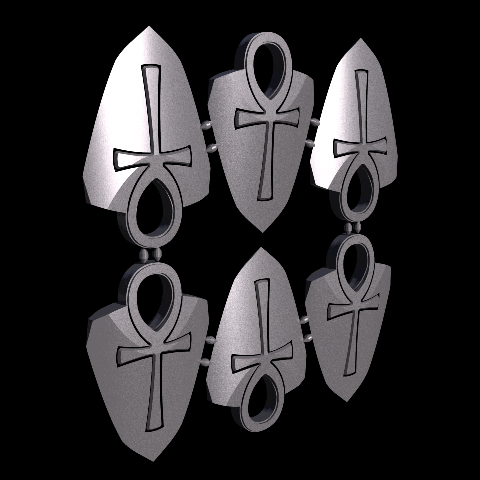 PA12 plastic infused with glass beads for high stiffness and dimensional accuracy, manufactured using 3D printing, with a slightly rough, matte surface finish.