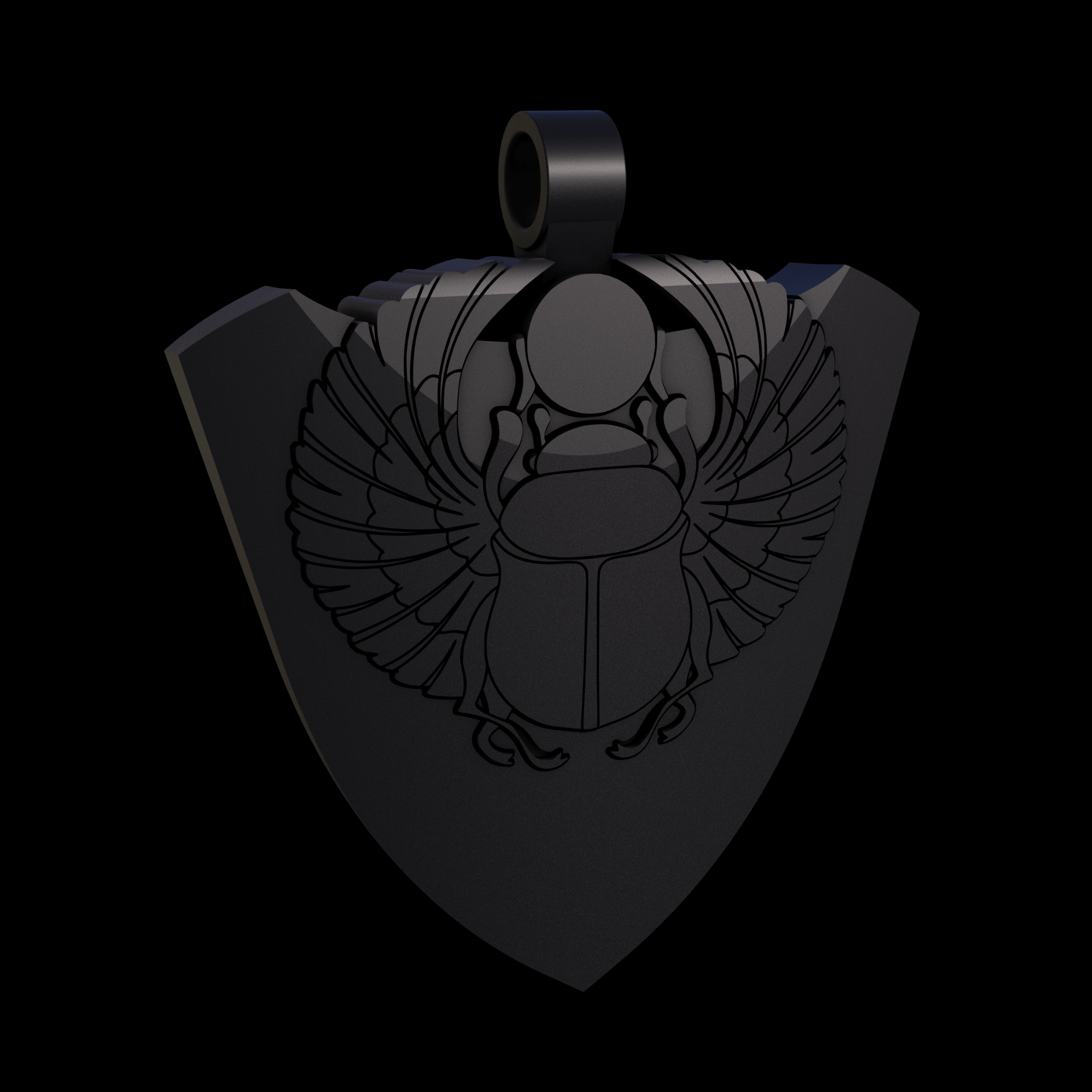 Bronze infused 420 stainless steel, manufactured using 3D printing, treated for a dark grey matte surface finish, with visible print lines.