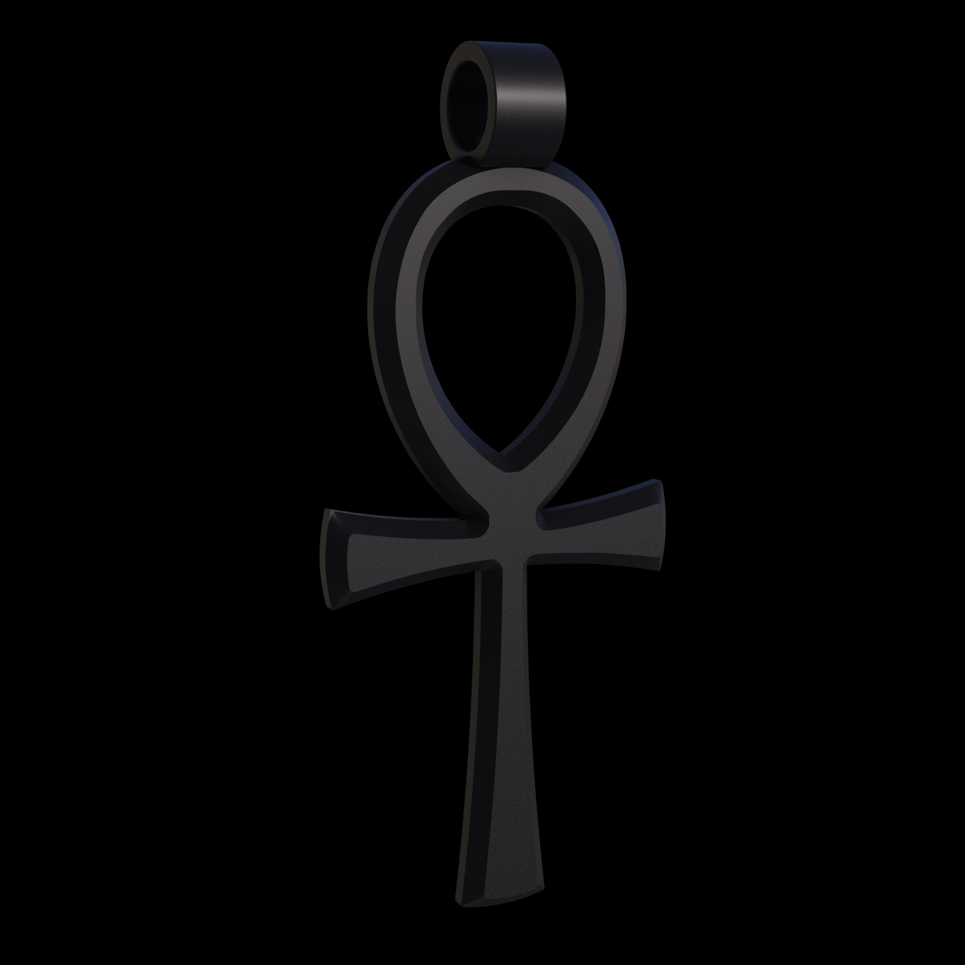 Bronze infused 420 stainless steel, manufactured using 3D printing, treated for a dark grey matte surface finish, with visible print lines.