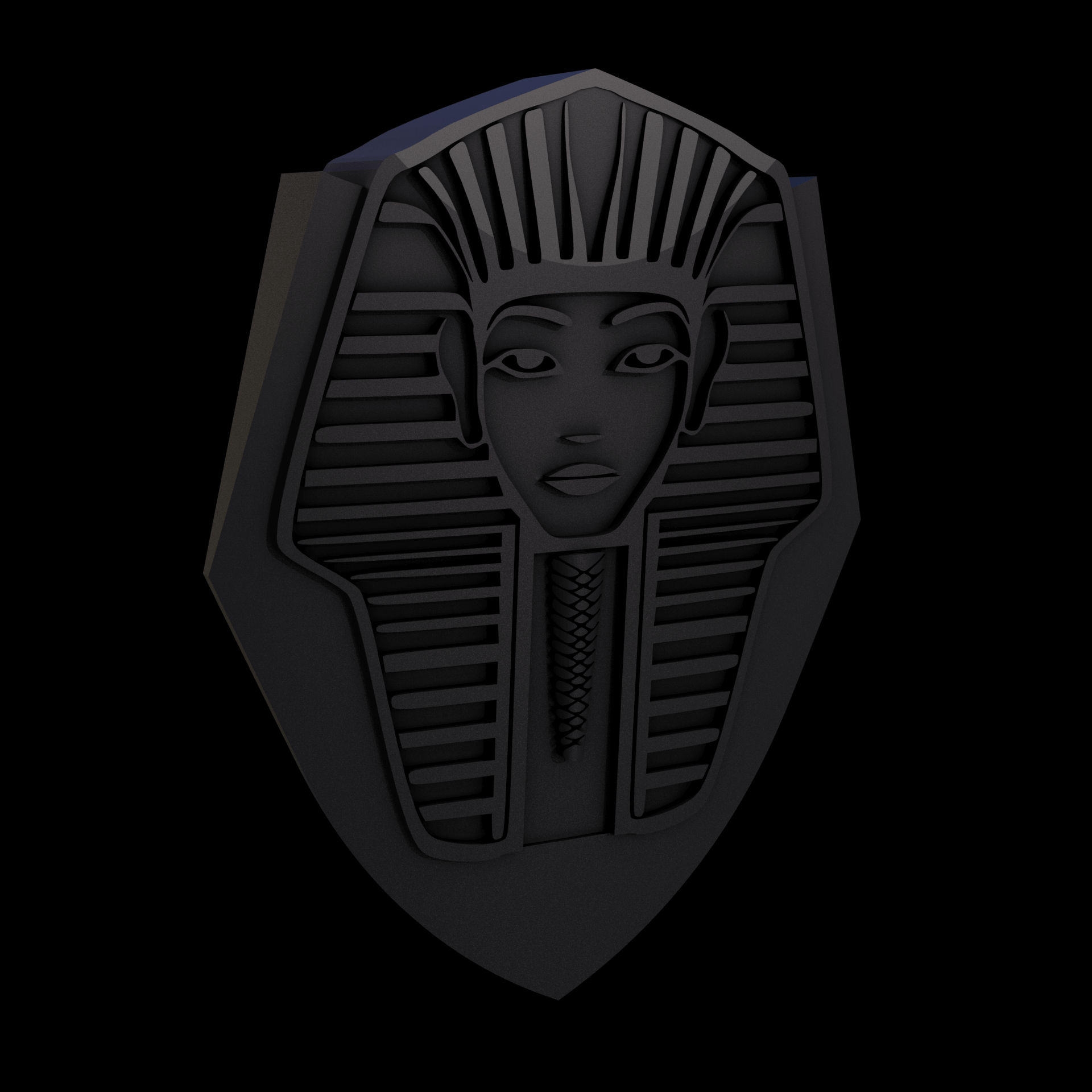 Bronze infused 420 stainless steel, manufactured using 3D printing, treated for a dark grey matte surface finish, with visible print lines.