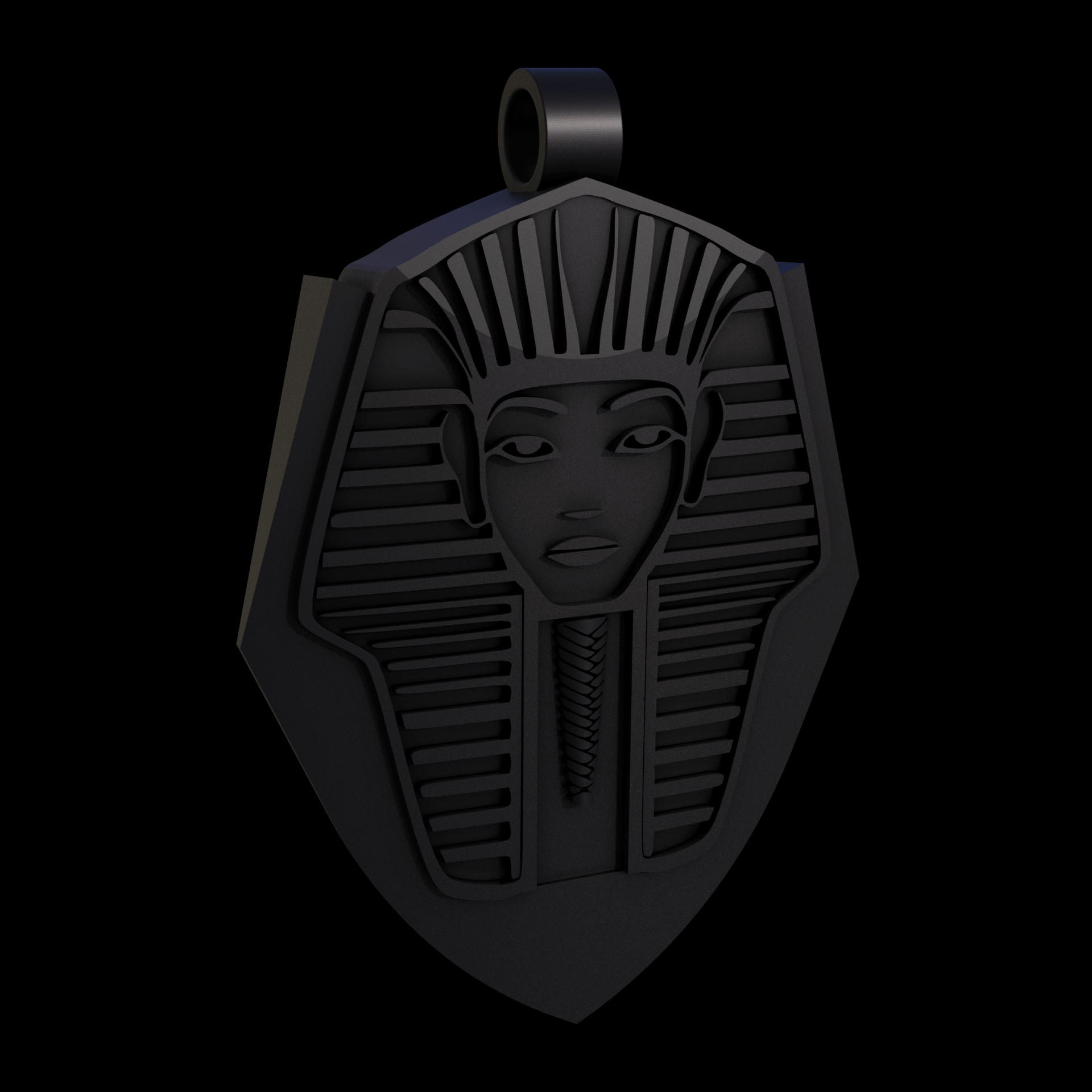 Bronze infused 420 stainless steel, manufactured using 3D printing, treated for a dark grey matte surface finish, with visible print lines.