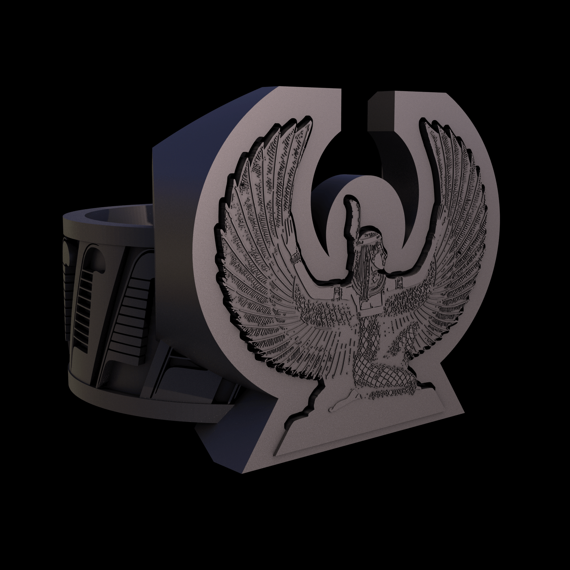 Bronze infused 420 stainless steel, manufactured using 3D printing, with a matte surface finish and visible print lines.