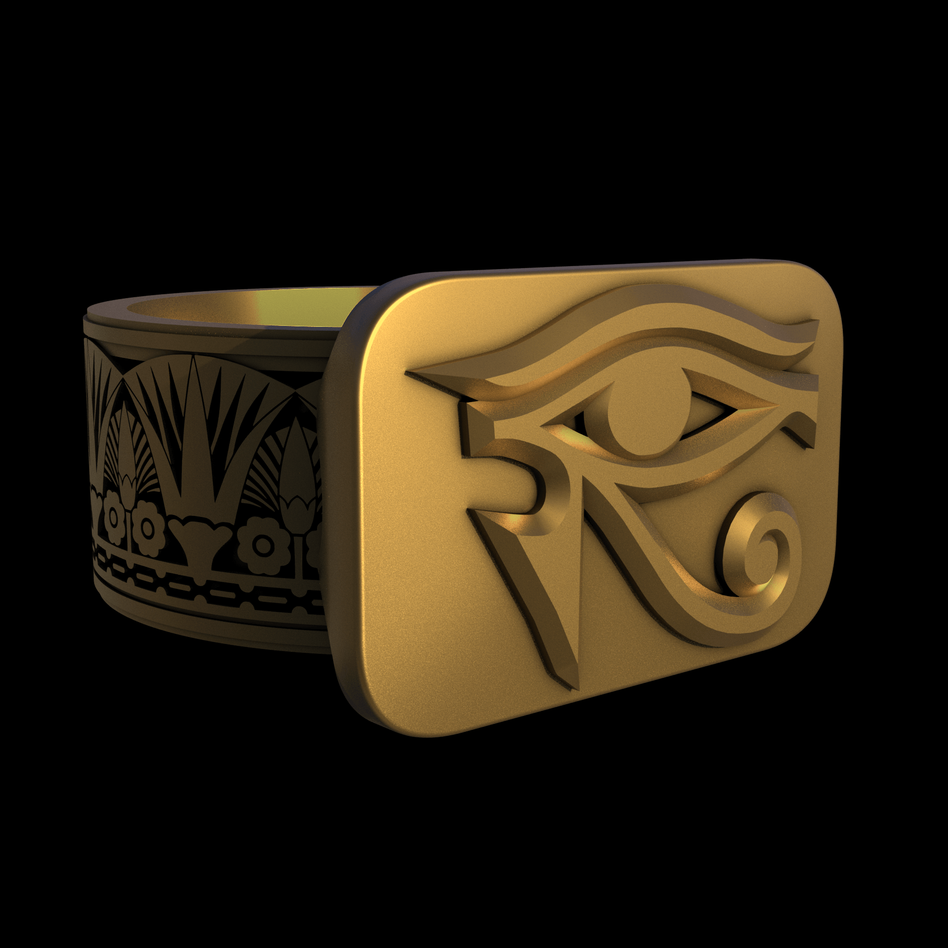 Brass manufactured using wax casting, and lightly polished with a rough matte surface finish.