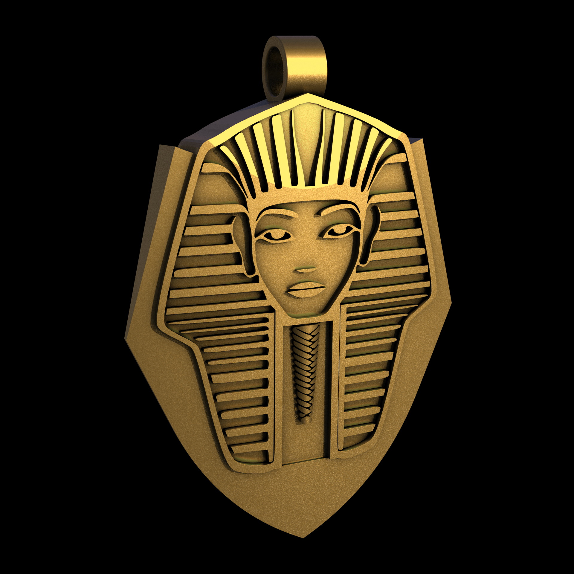 Brass manufactured using wax casting, and lightly polished with a rough matte surface finish.