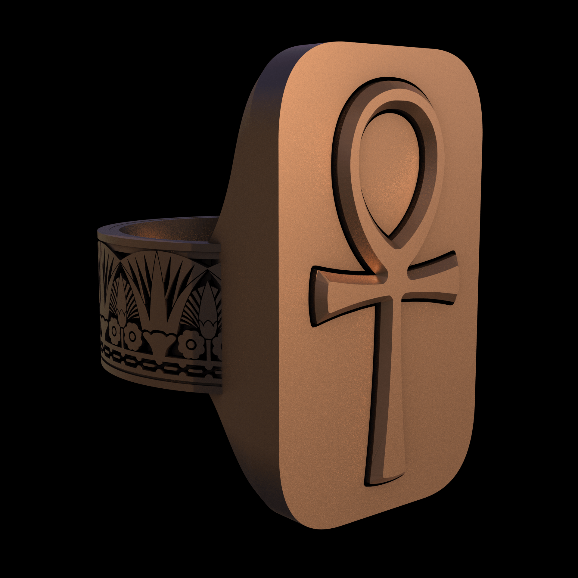 Bronze manufactured using wax casting, and lightly polished with a rough matte surface finish.