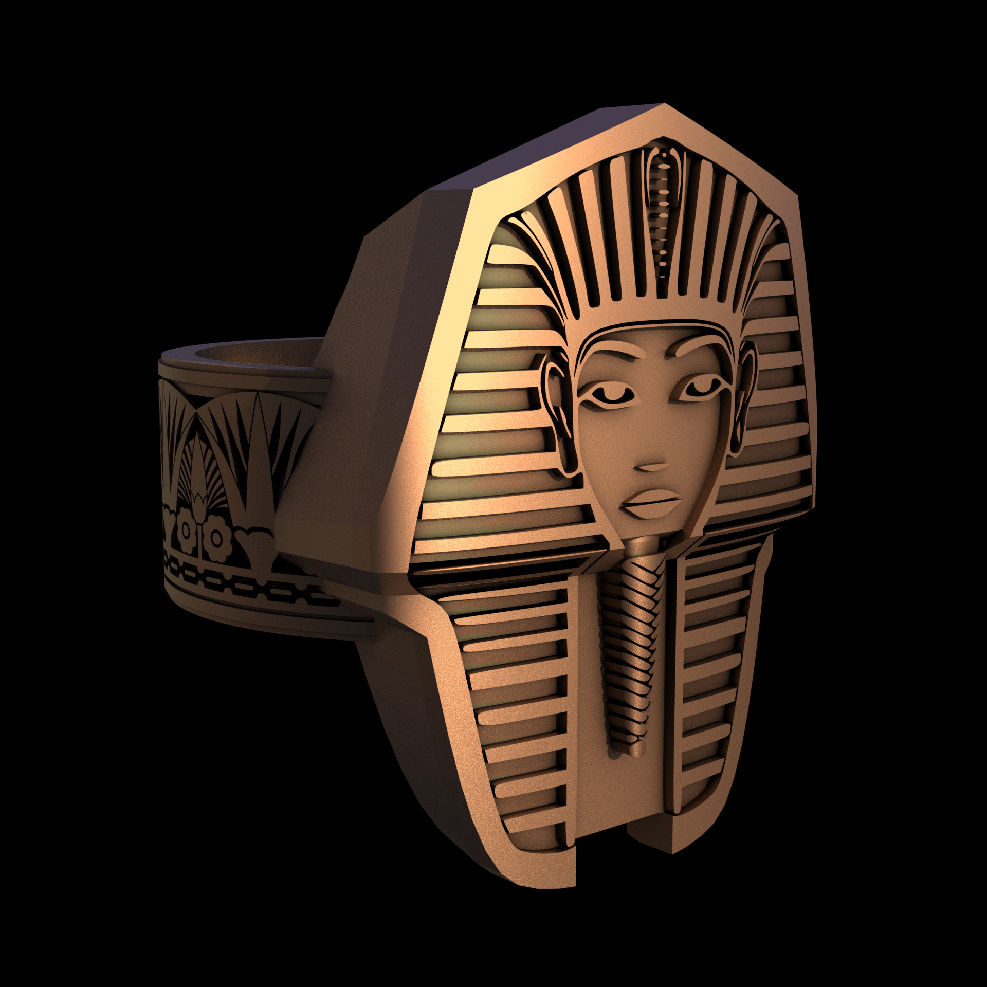 Bronze manufactured using wax casting, and lightly polished with a rough matte surface finish.