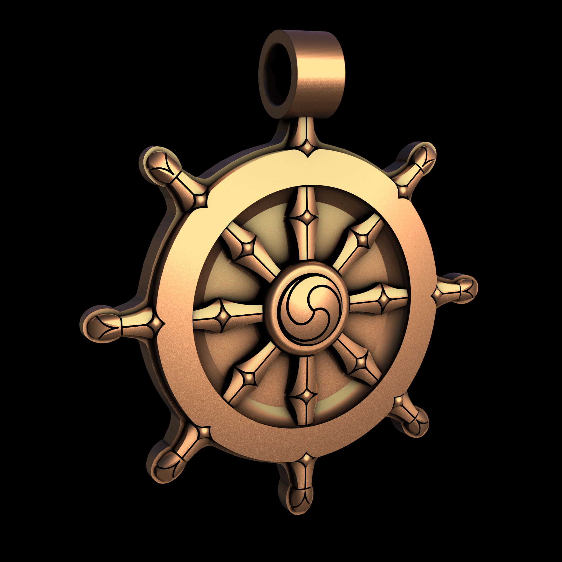 Bronze manufactured using wax casting, and lightly polished with a rough matte surface finish.