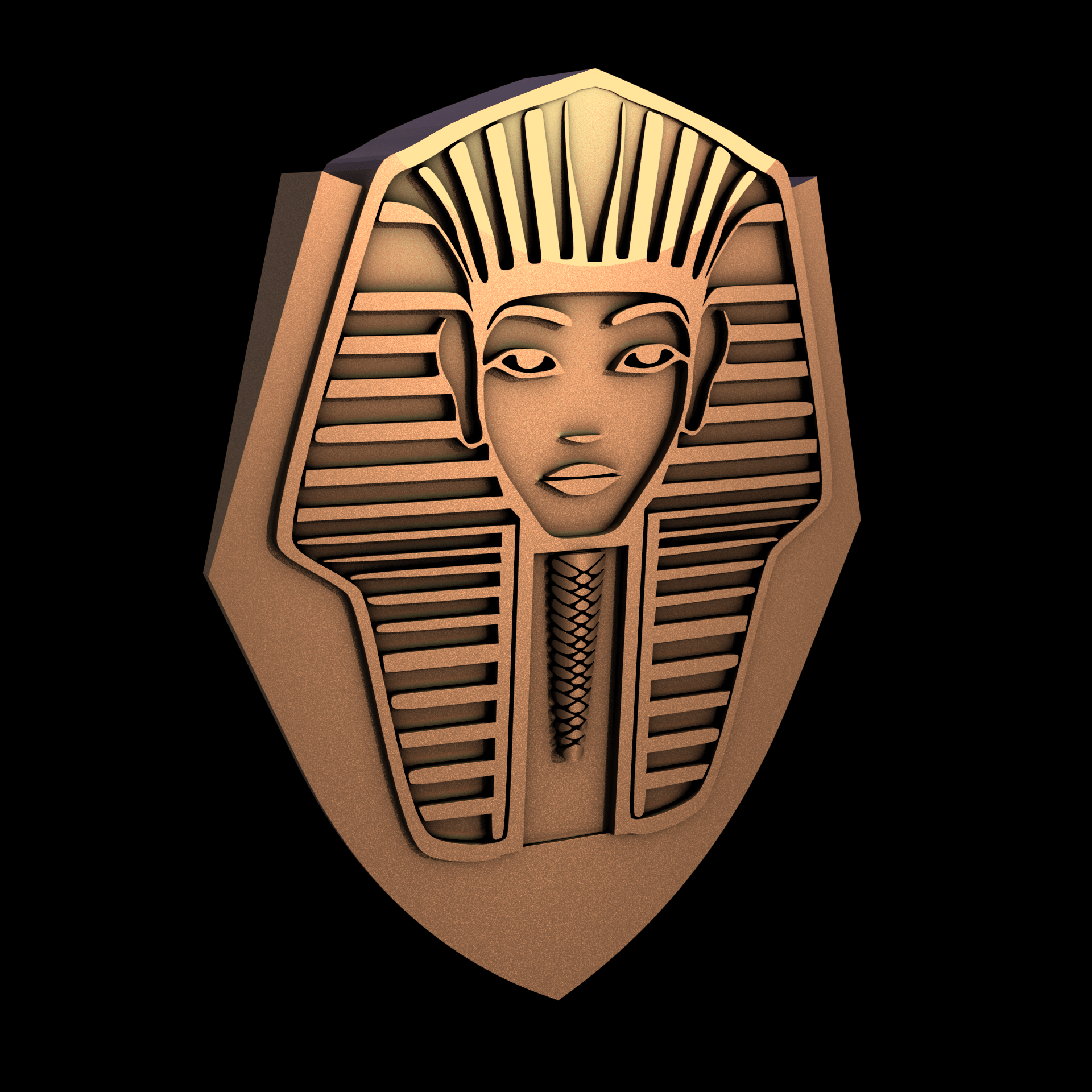 Bronze manufactured using wax casting, and lightly polished with a rough matte surface finish.