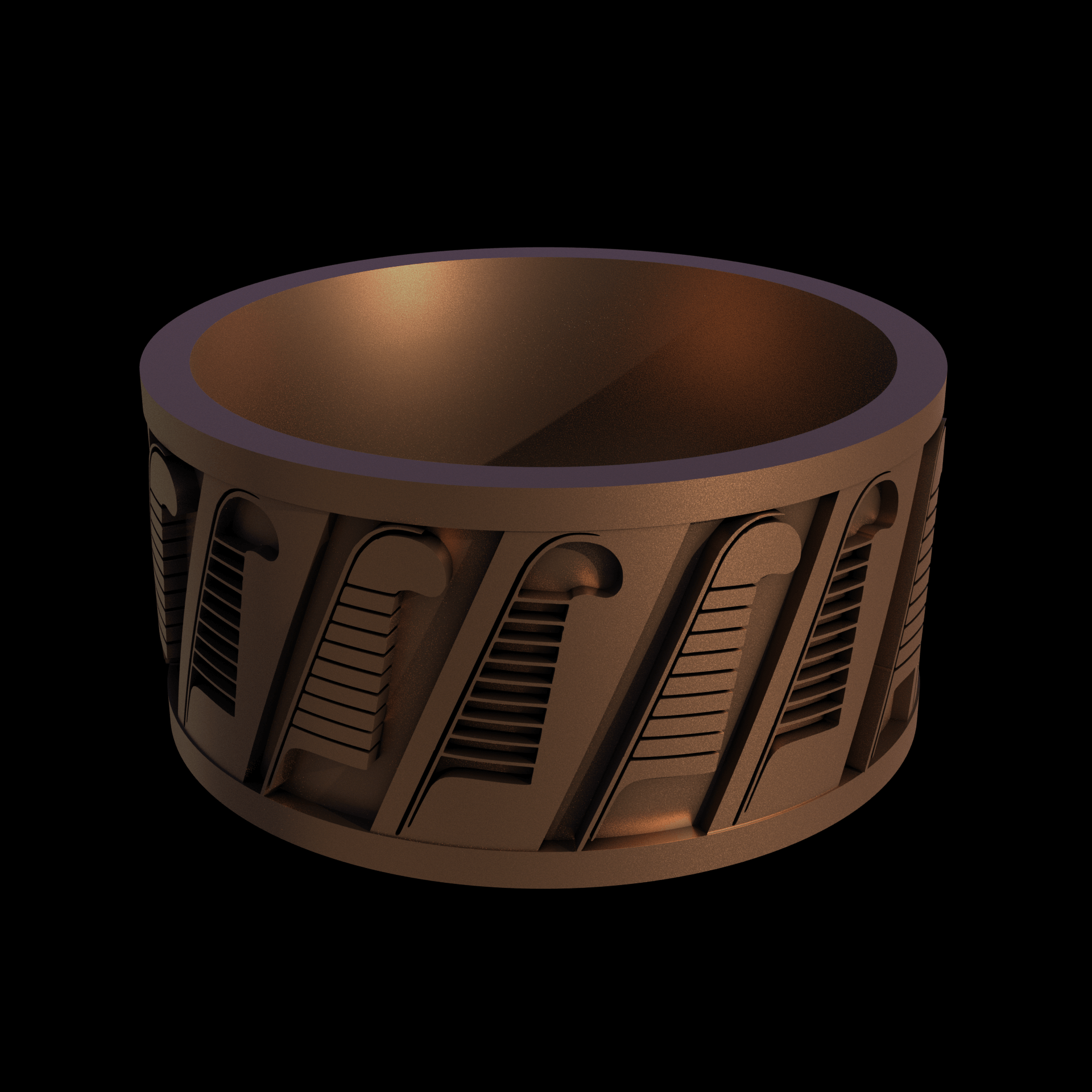 Bronze manufactured using wax casting, and lightly polished with a rough matte surface finish.