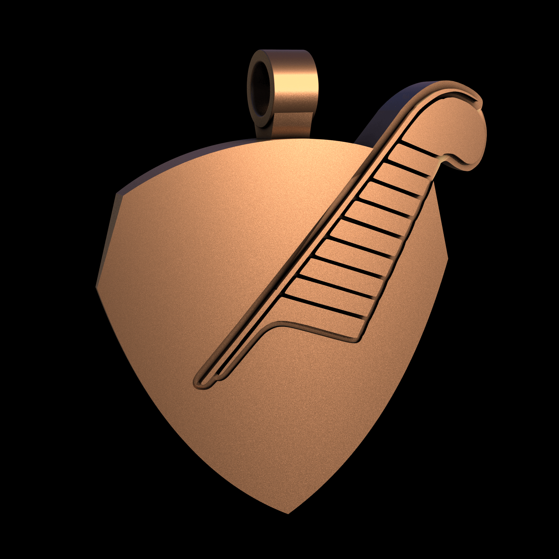 Bronze manufactured using wax casting, and lightly polished with a rough matte surface finish.