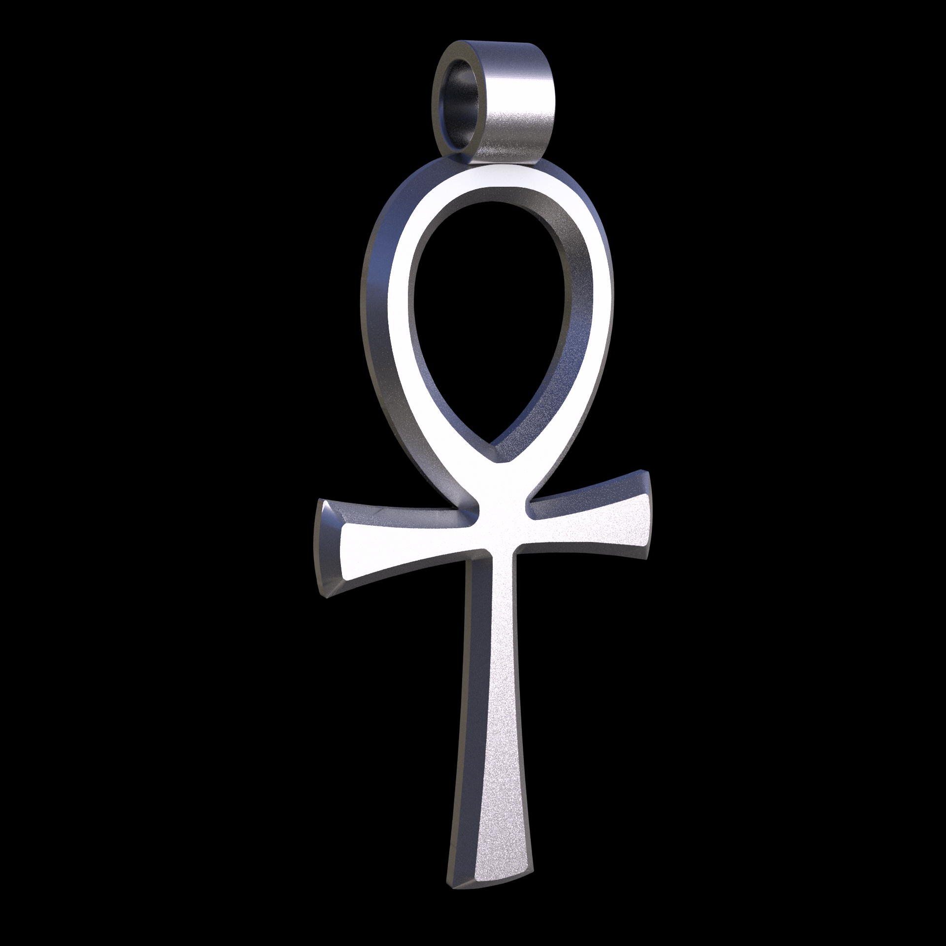 Sterling silver manufactured using wax casting, and lightly polished with a rough matte surface finish.