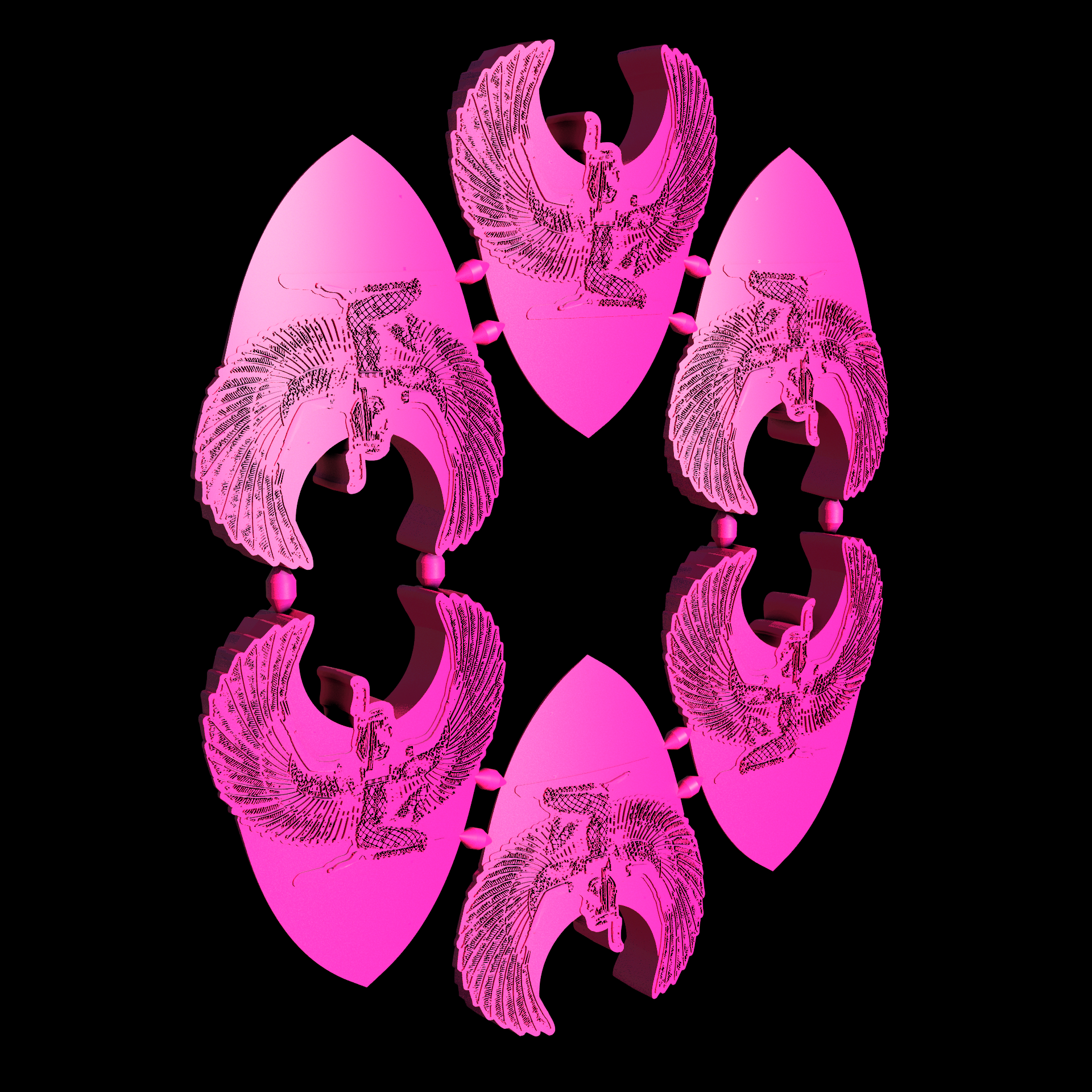 Nylon 12 plastic, manufactured using 3D printing, with a smooth surface finish.