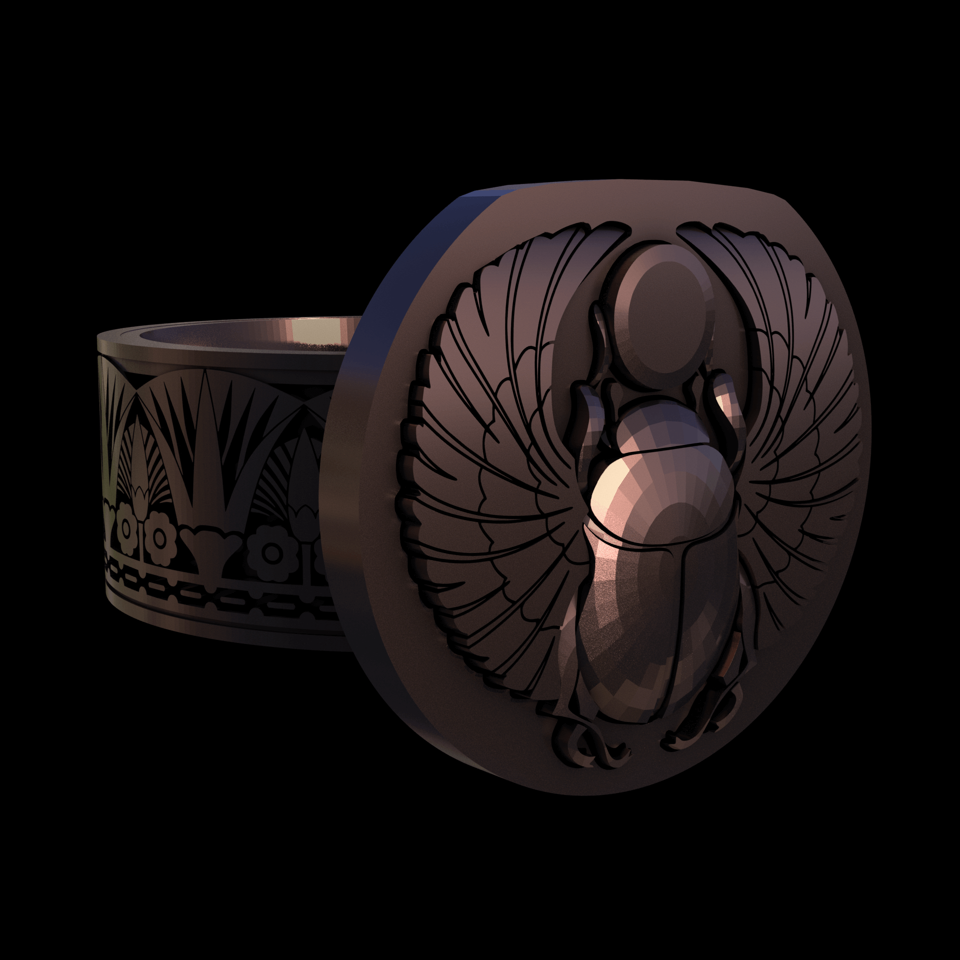 Bronze manufactured using wax casting, with a hand polished finish, for a shiny, fine sheen surface.