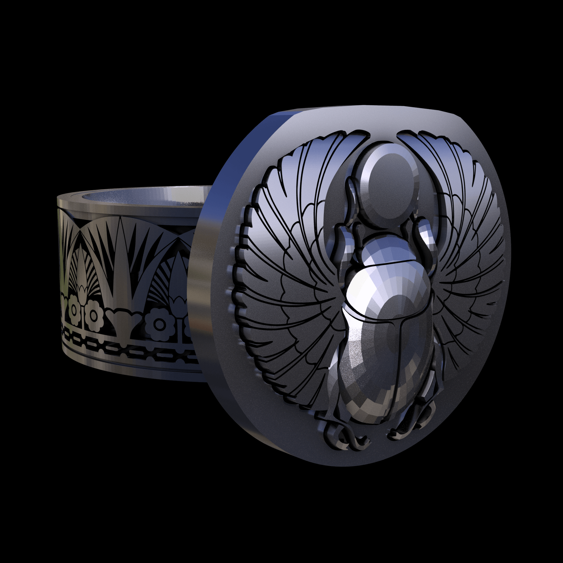 Sterling silver manufactured using wax casting, with a hand polished finish, for a slightly textured, mild sheen surface.