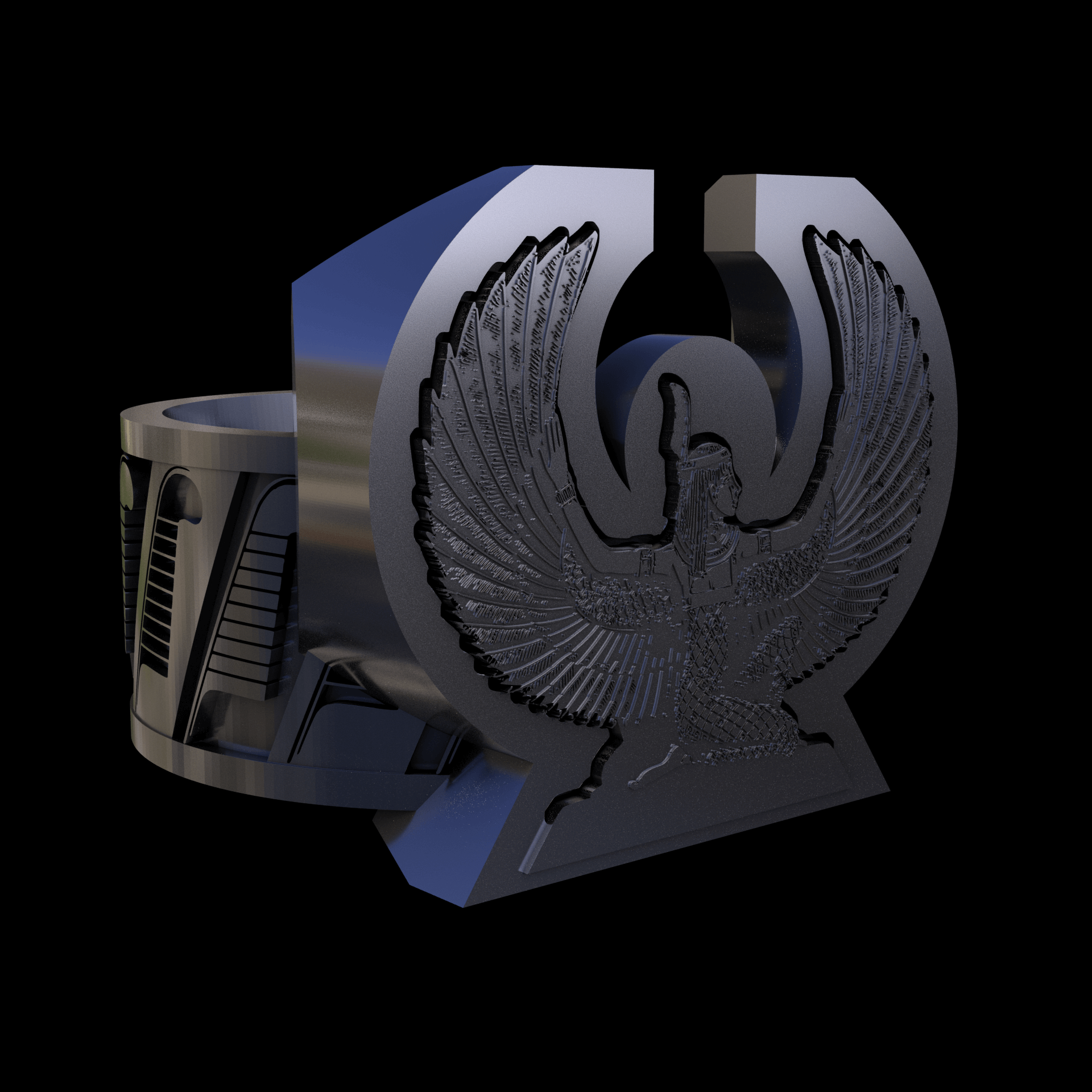 Sterling silver manufactured using wax casting, with a hand polished finish, for a slightly textured, mild sheen surface.