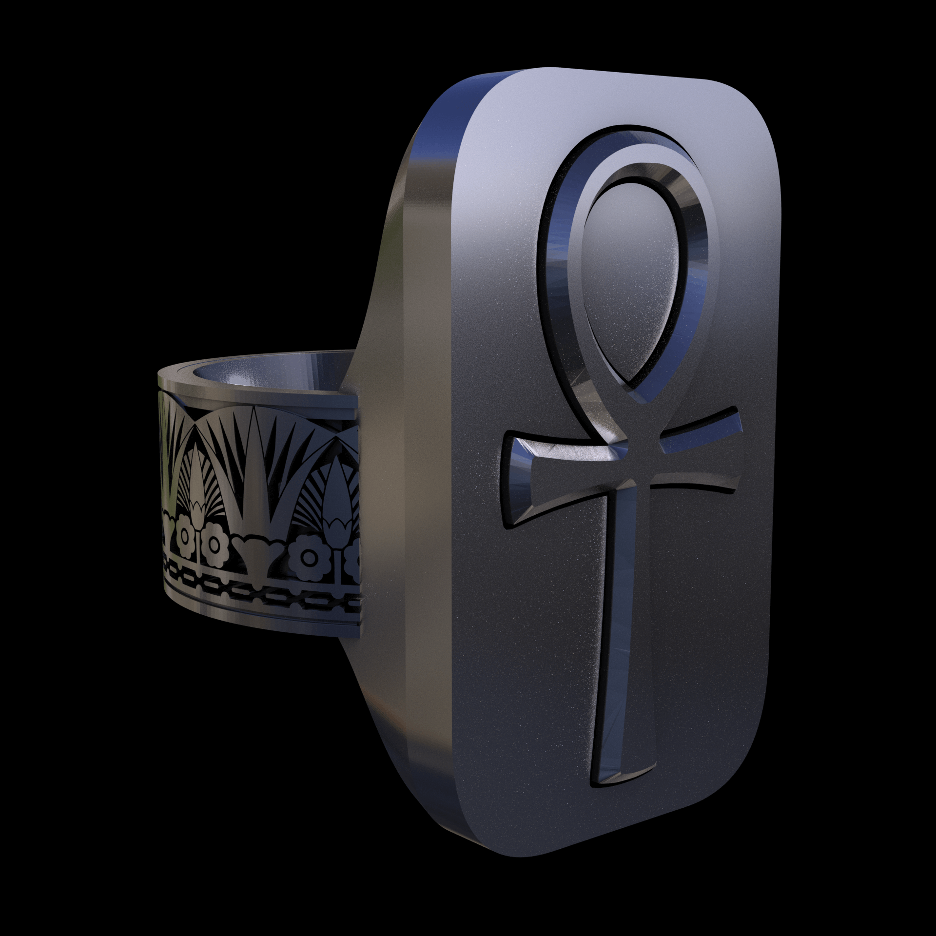 Sterling silver manufactured using wax casting, with a hand polished finish, for a slightly textured, mild sheen surface.