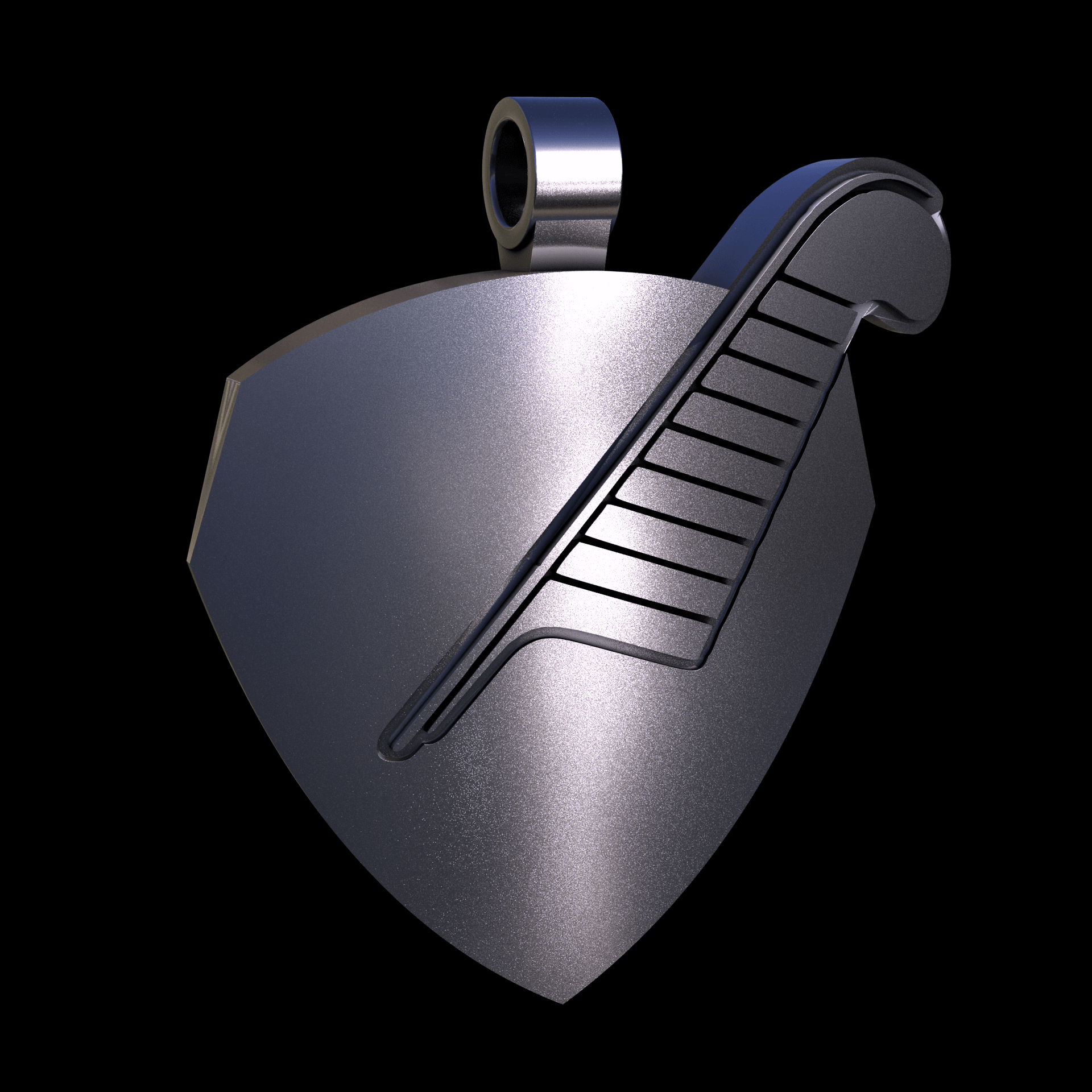 Sterling silver manufactured using wax casting, with a hand polished finish, for a slightly textured, mild sheen surface.