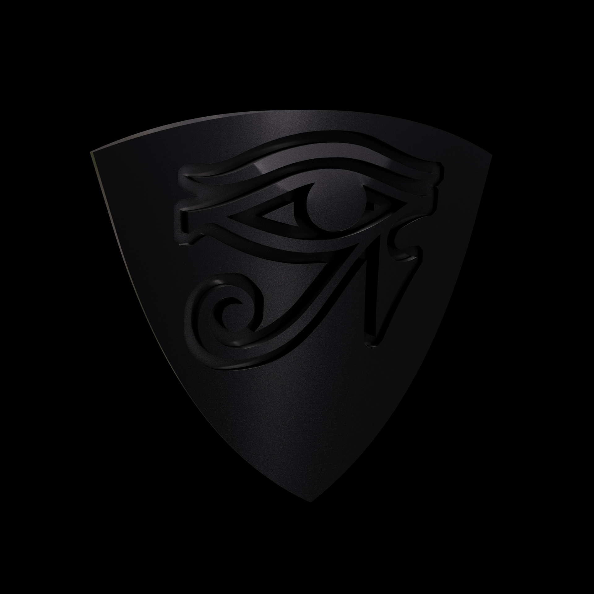 Bronze infused 420 stainless steel, manufactured using 3D printing, treated and polished for a dark grey sheen, with visible print lines.