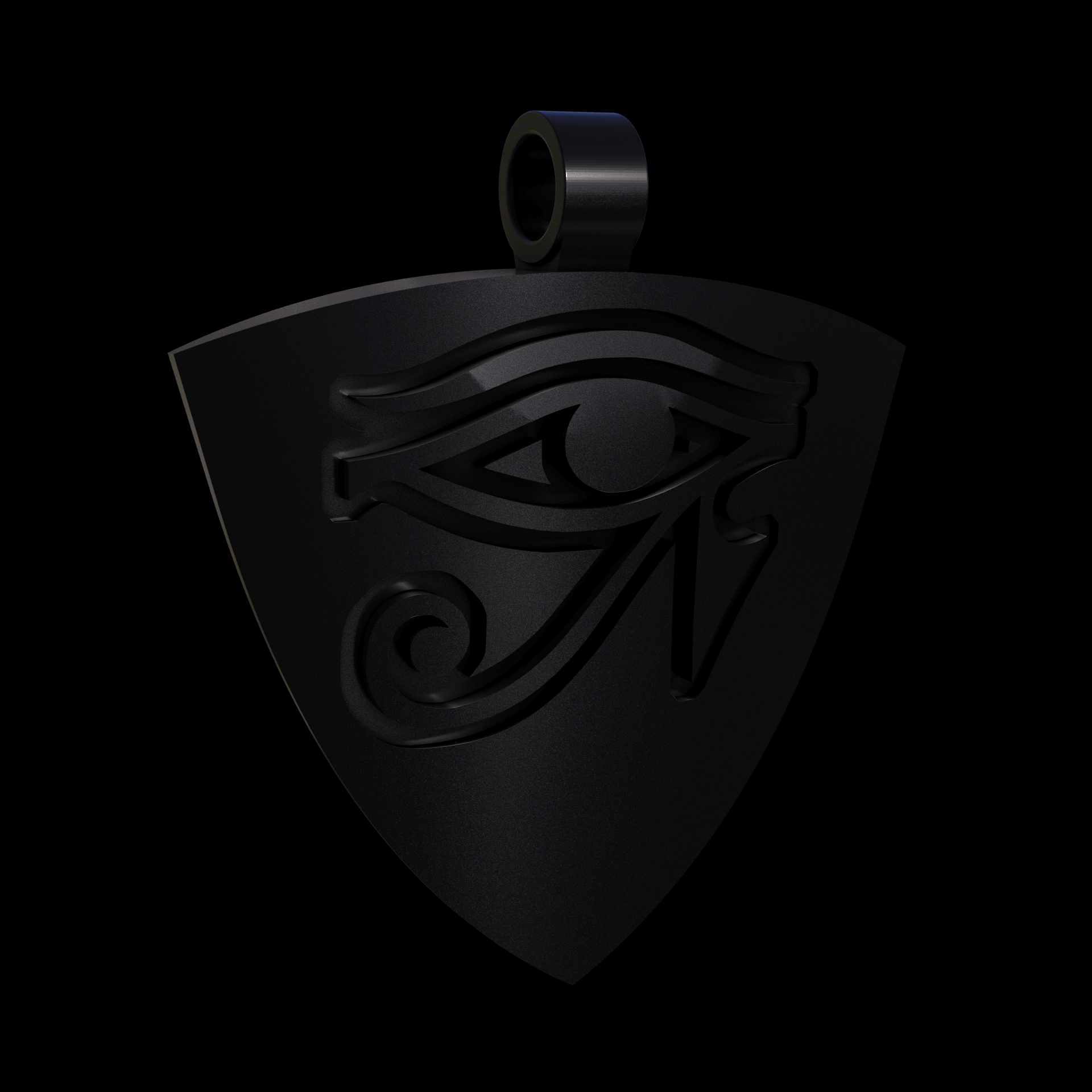 Bronze infused 420 stainless steel, manufactured using 3D printing, treated and polished for a dark grey sheen, with visible print lines.