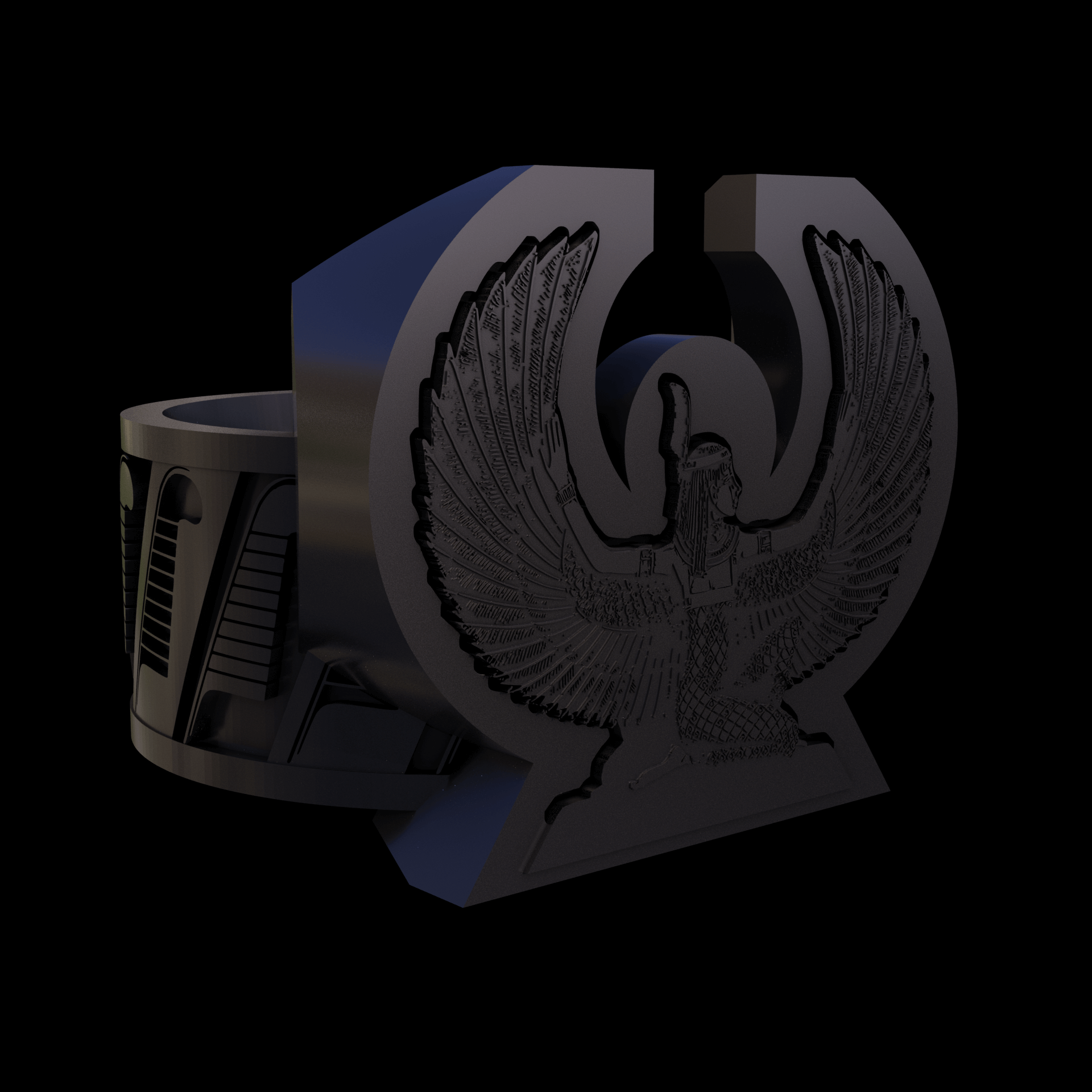 Bronze infused 420 stainless steel, manufactured using 3D printing, with visible print lines.