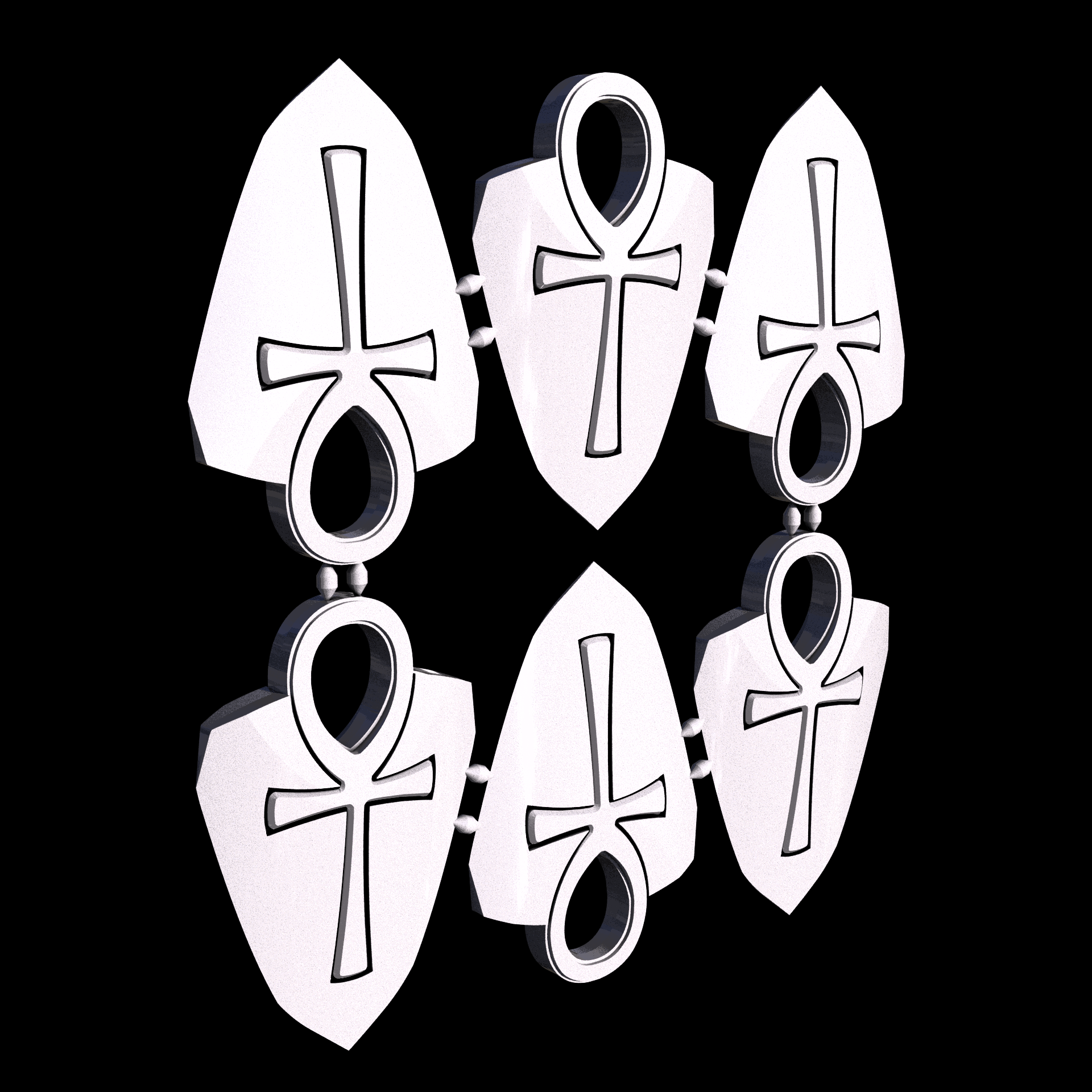 Polypropylene, manufactured using HP Multi Jet Fusion (3D printing), with a grey slightly rough, matte surface finish.