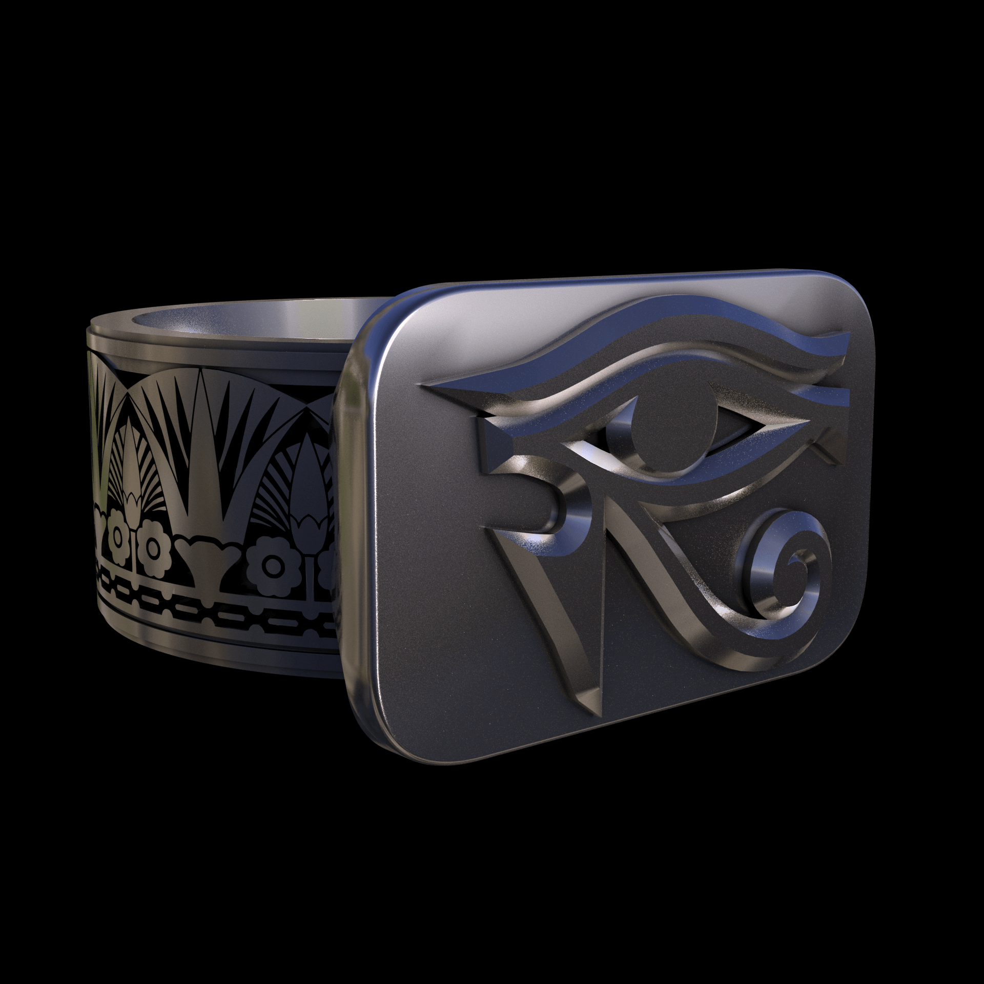 Brass manufactured using wax casting, with 0.5 micron thick electroplated rhodium surface, with a hand polished finish, for a shiny, fine sheen surface.