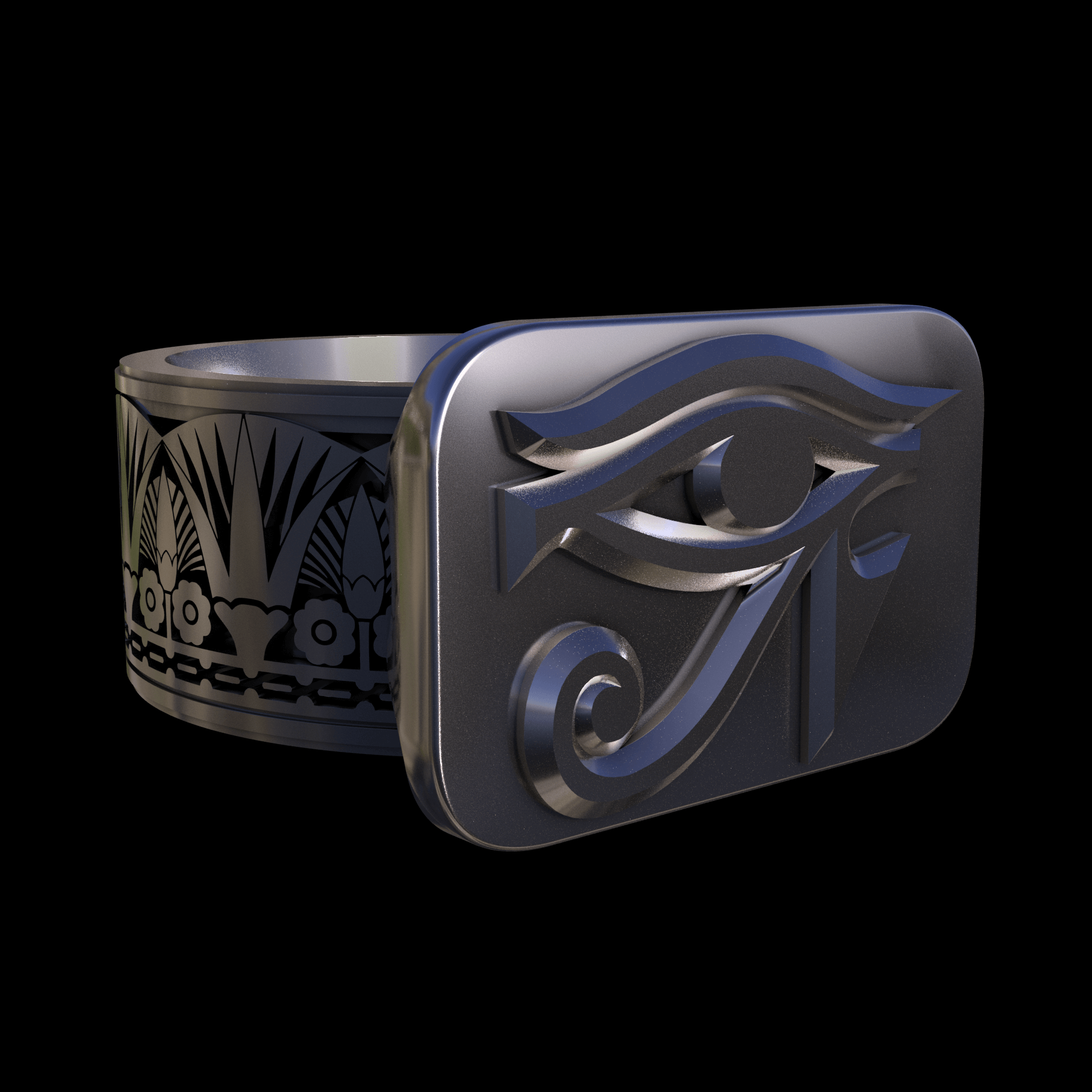 Brass manufactured using wax casting, with 0.5 micron thick electroplated rhodium surface, with a hand polished finish, for a shiny, fine sheen surface.