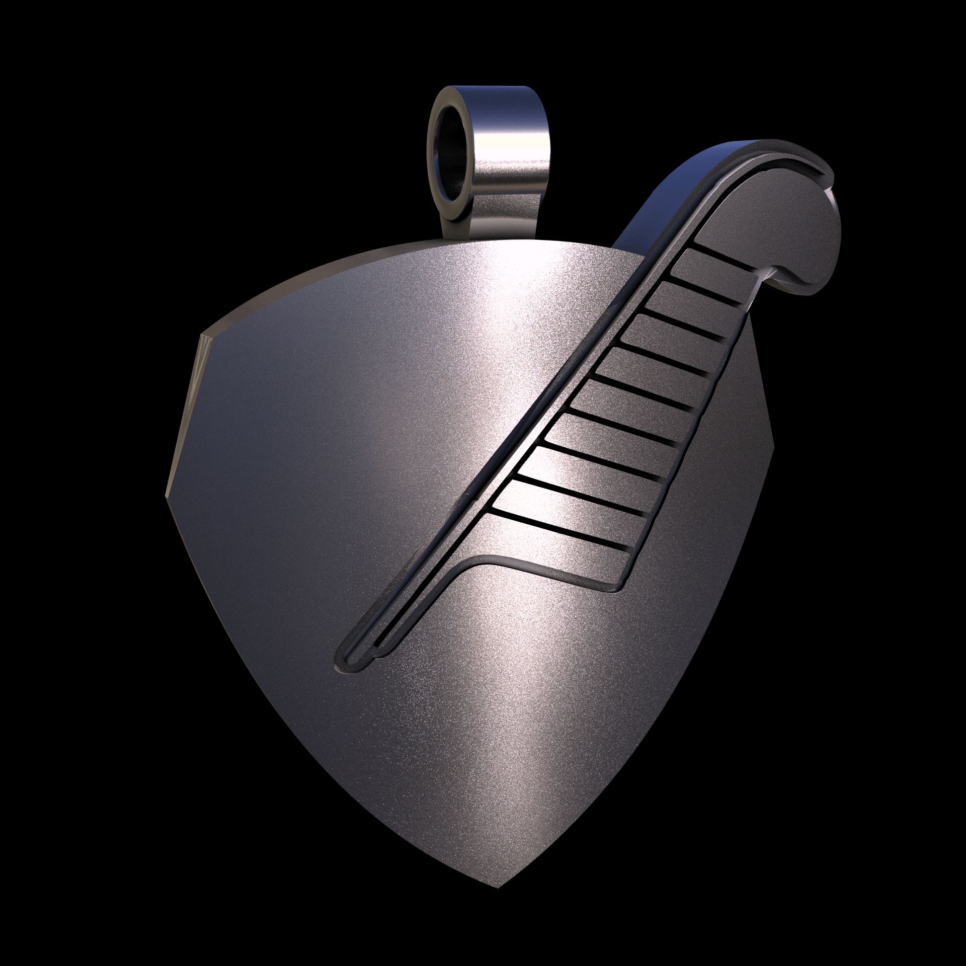 Brass manufactured using wax casting, with 0.5 micron thick electroplated rhodium surface, with a hand polished finish, for a shiny, fine sheen surface.